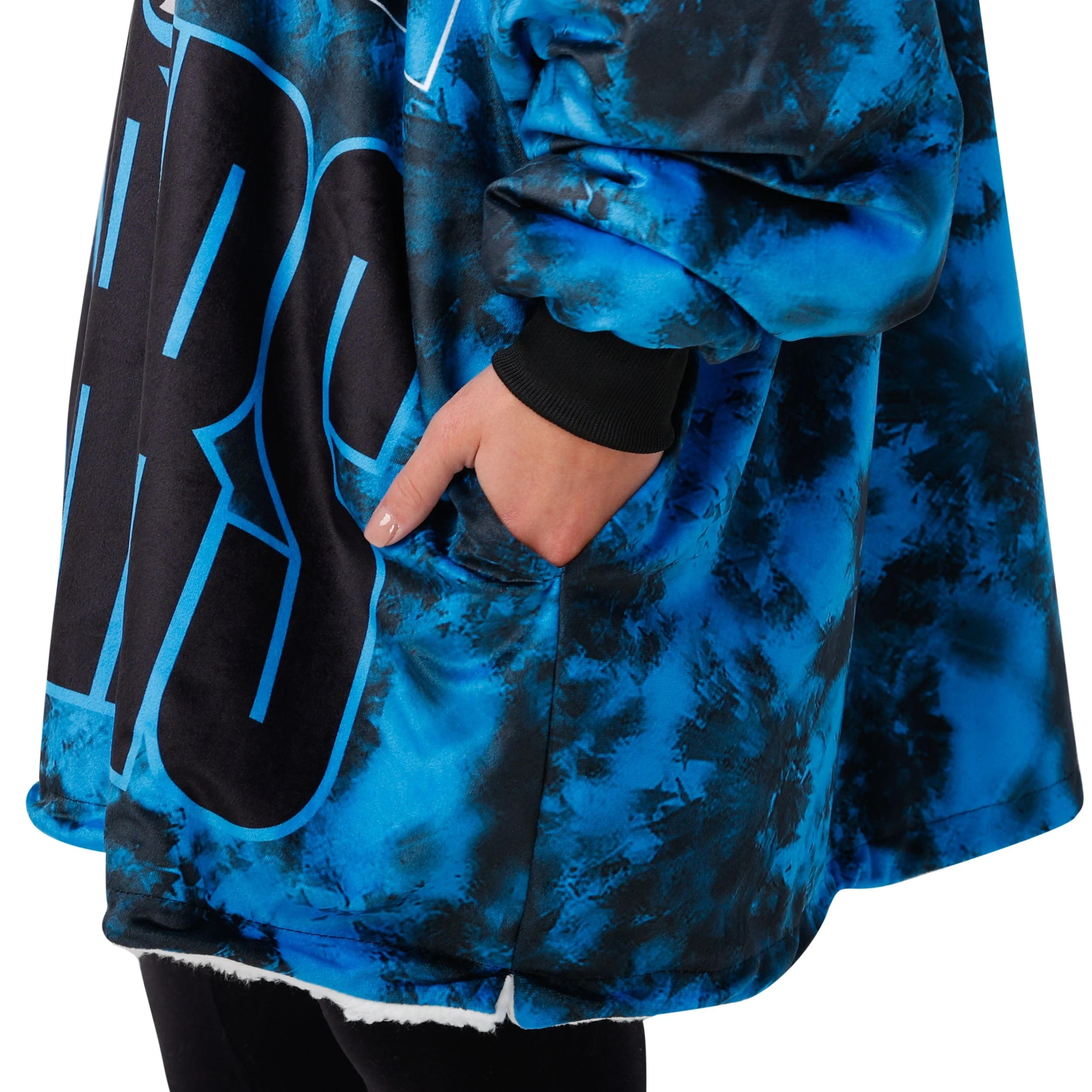 Carolina Panthers NFL Bold Logo Camo Hoodeez - Image 5