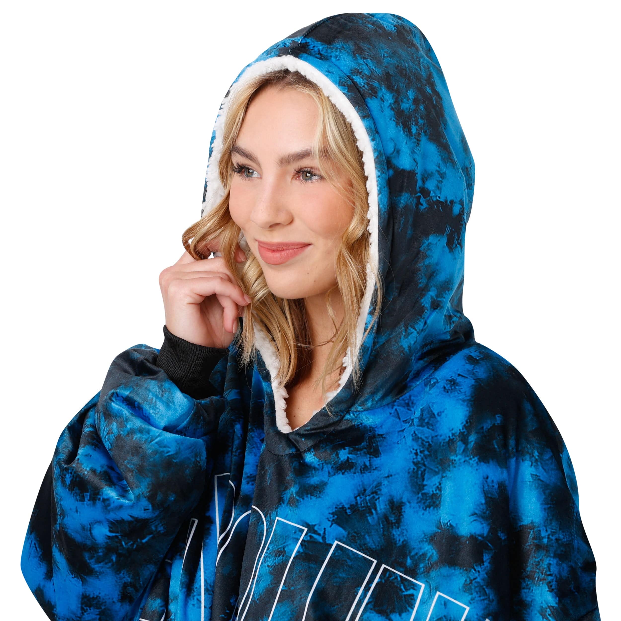 Carolina Panthers NFL Bold Logo Camo Hoodeez - Image 6