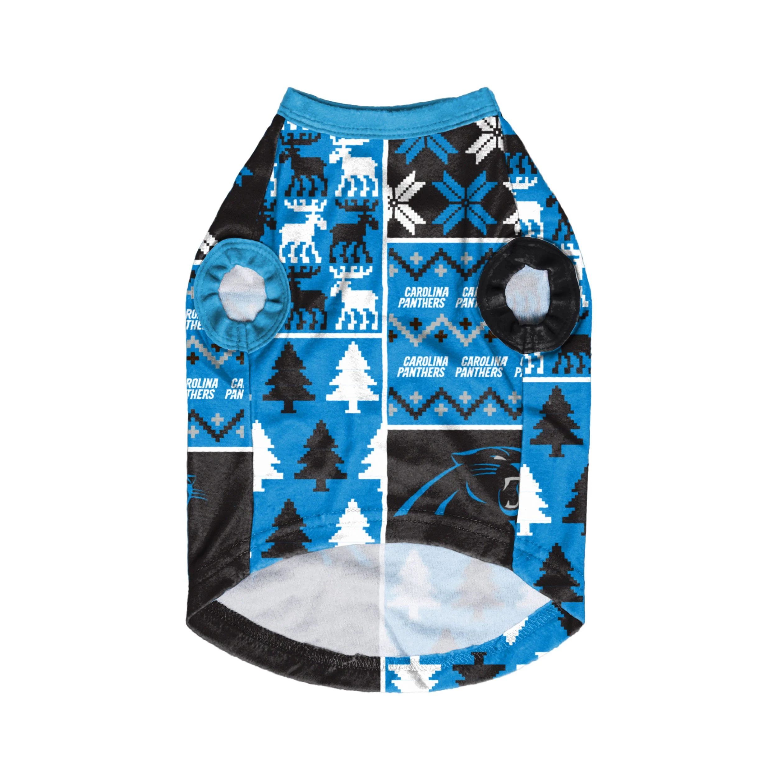Carolina Panthers NFL Busy Block Dog Sweater - Image 3