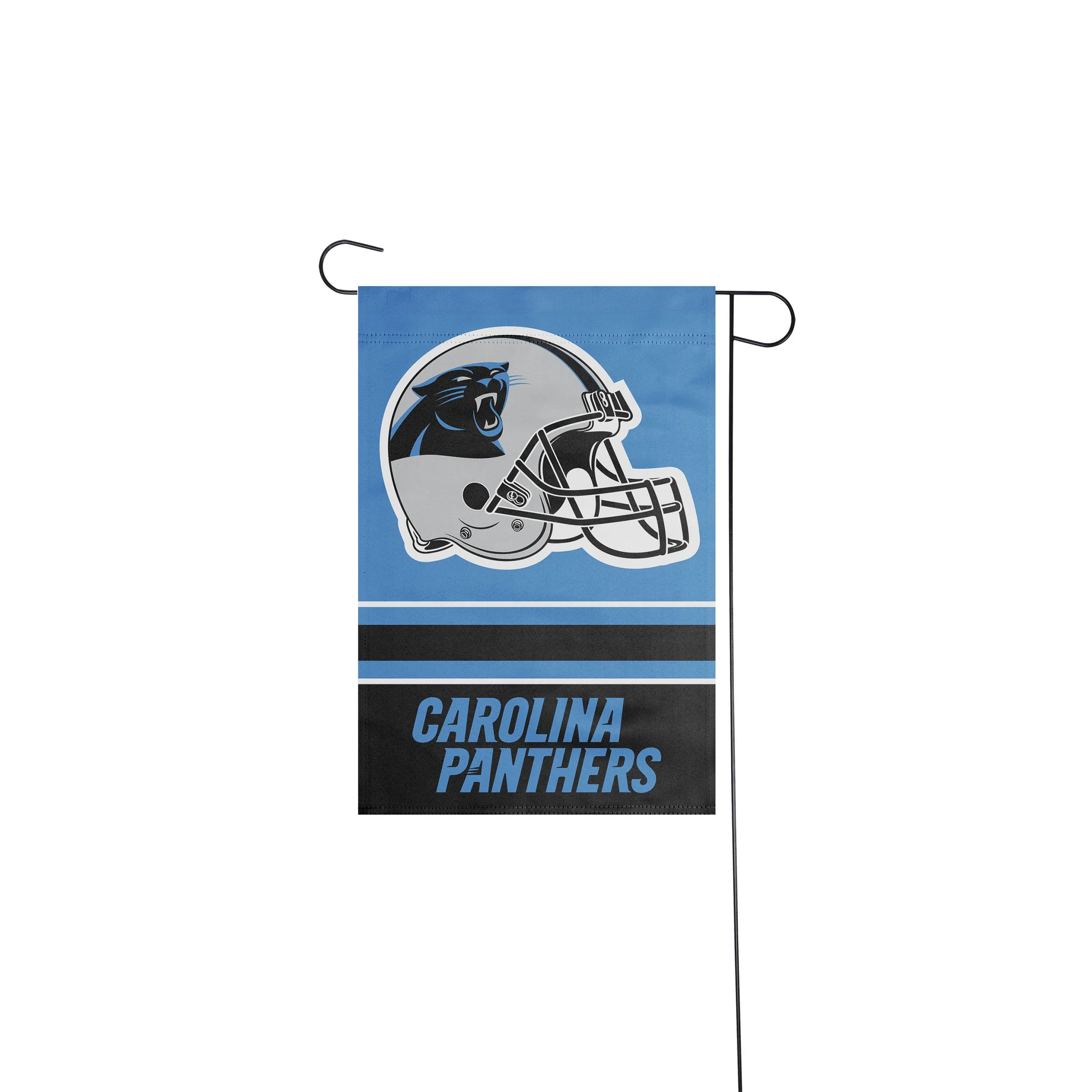 Carolina Panthers NFL Colorblock Helmet Garden Flag - Image 2