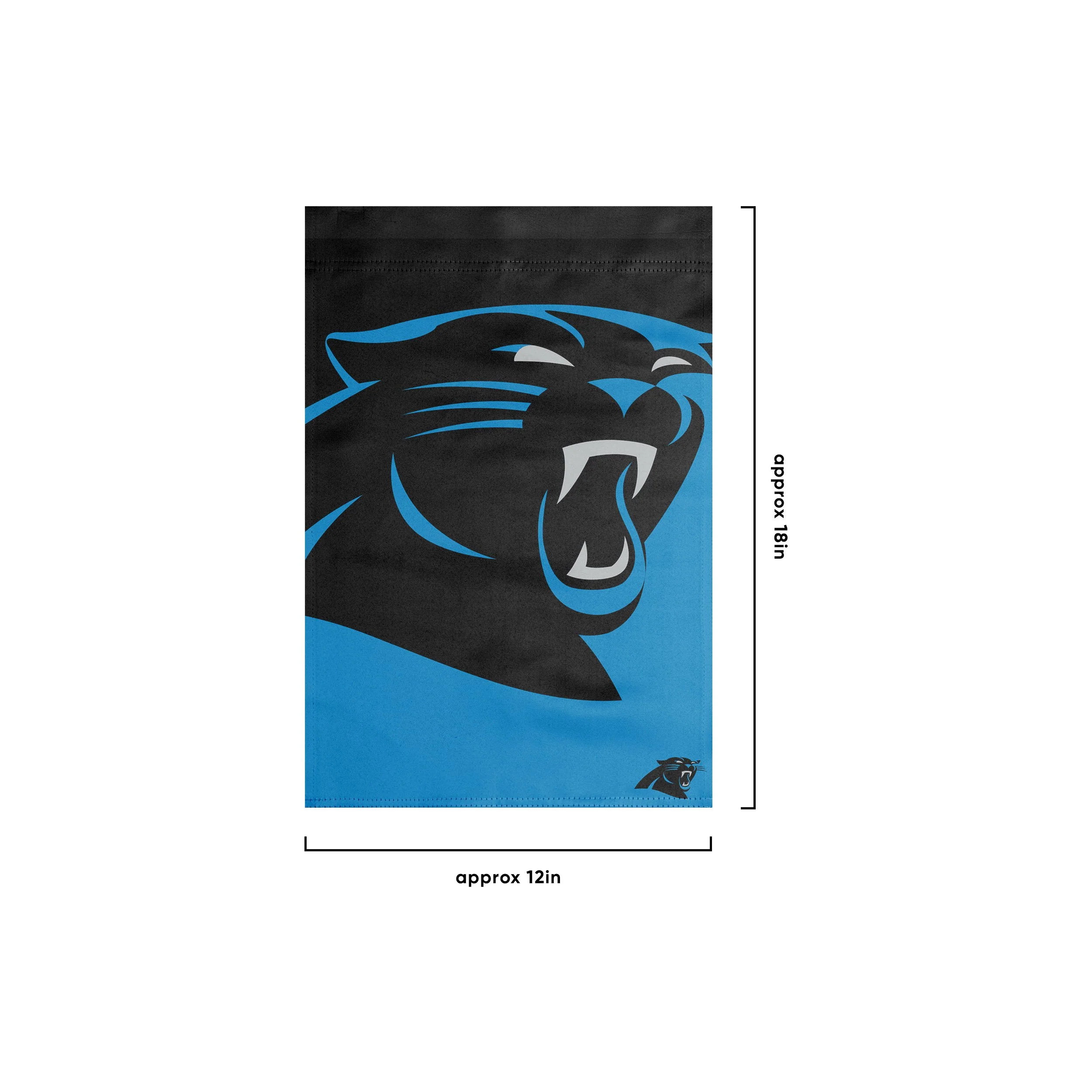 Carolina Panthers NFL Colorblock Helmet Garden Flag - Image 3