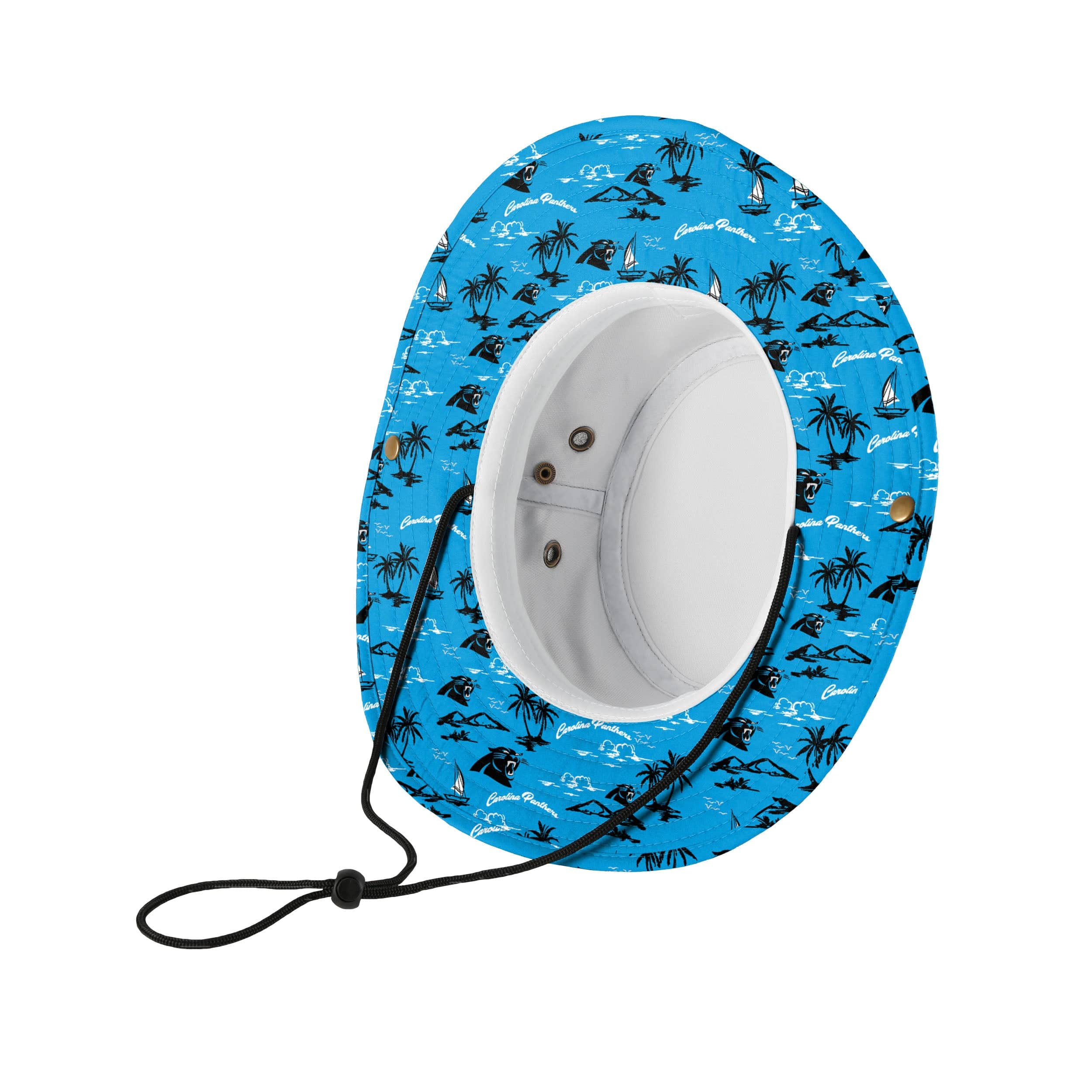 Carolina Panthers NFL Cropped Big Logo Hybrid Boonie Hat - Image 5