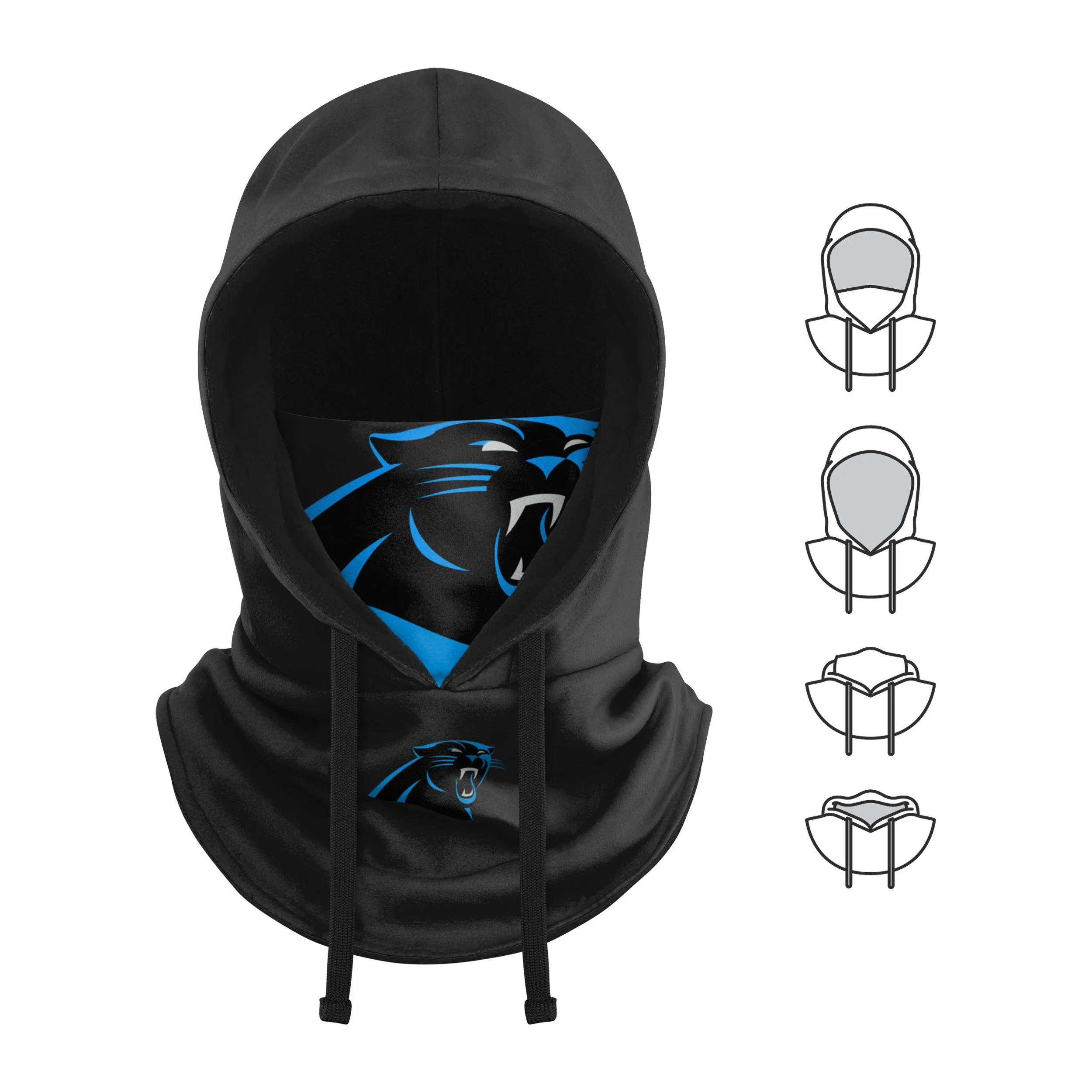 Carolina Panthers NFL Drawstring Hooded Gaiter - Image 5