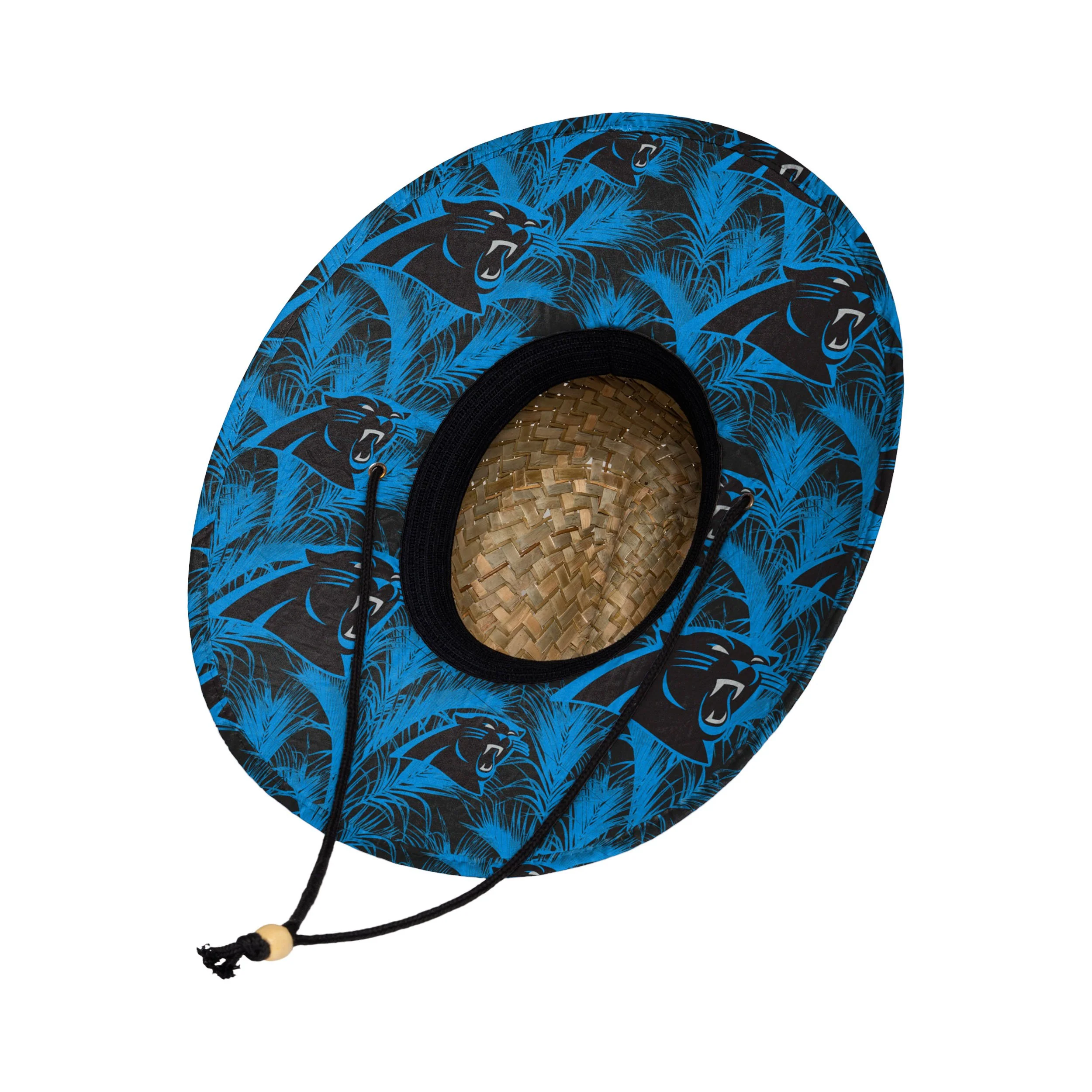 Carolina Panthers NFL Floral Straw Hat - Image 2