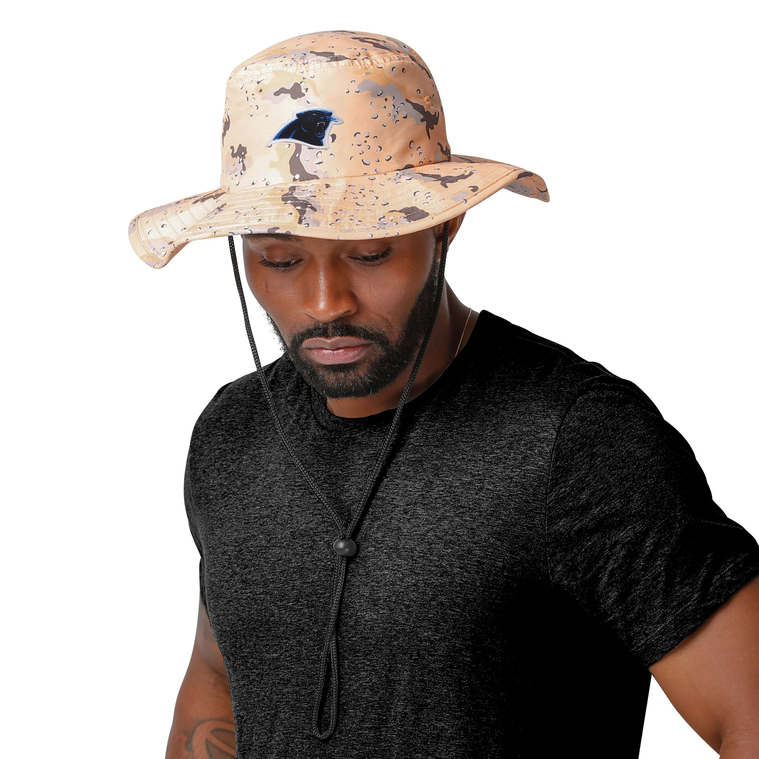Carolina Panthers NFL Light Desert Camo Boonie Hat - Image 2