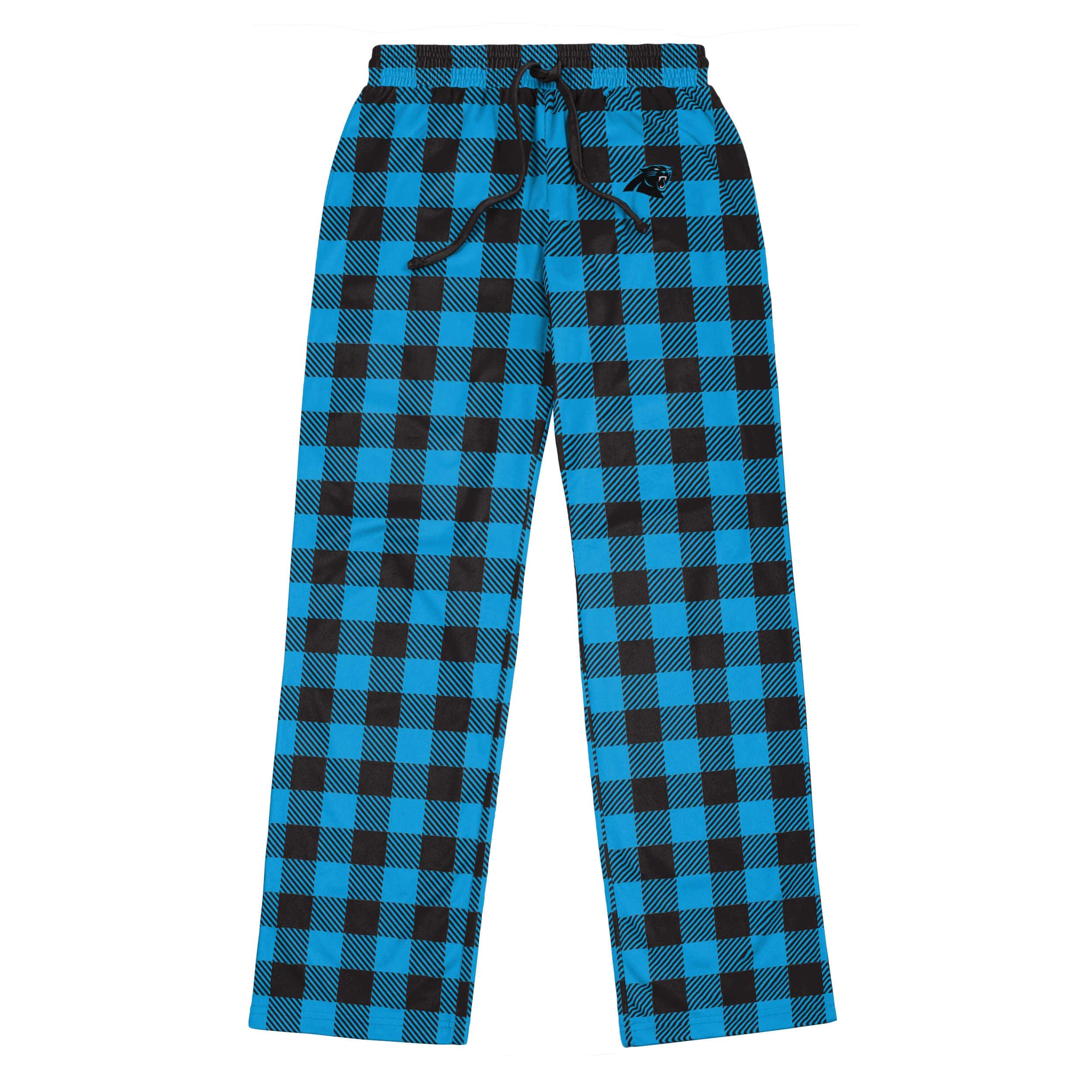 Carolina Panthers NFL Mens Buffalo Check Lounge Pants - Image 4