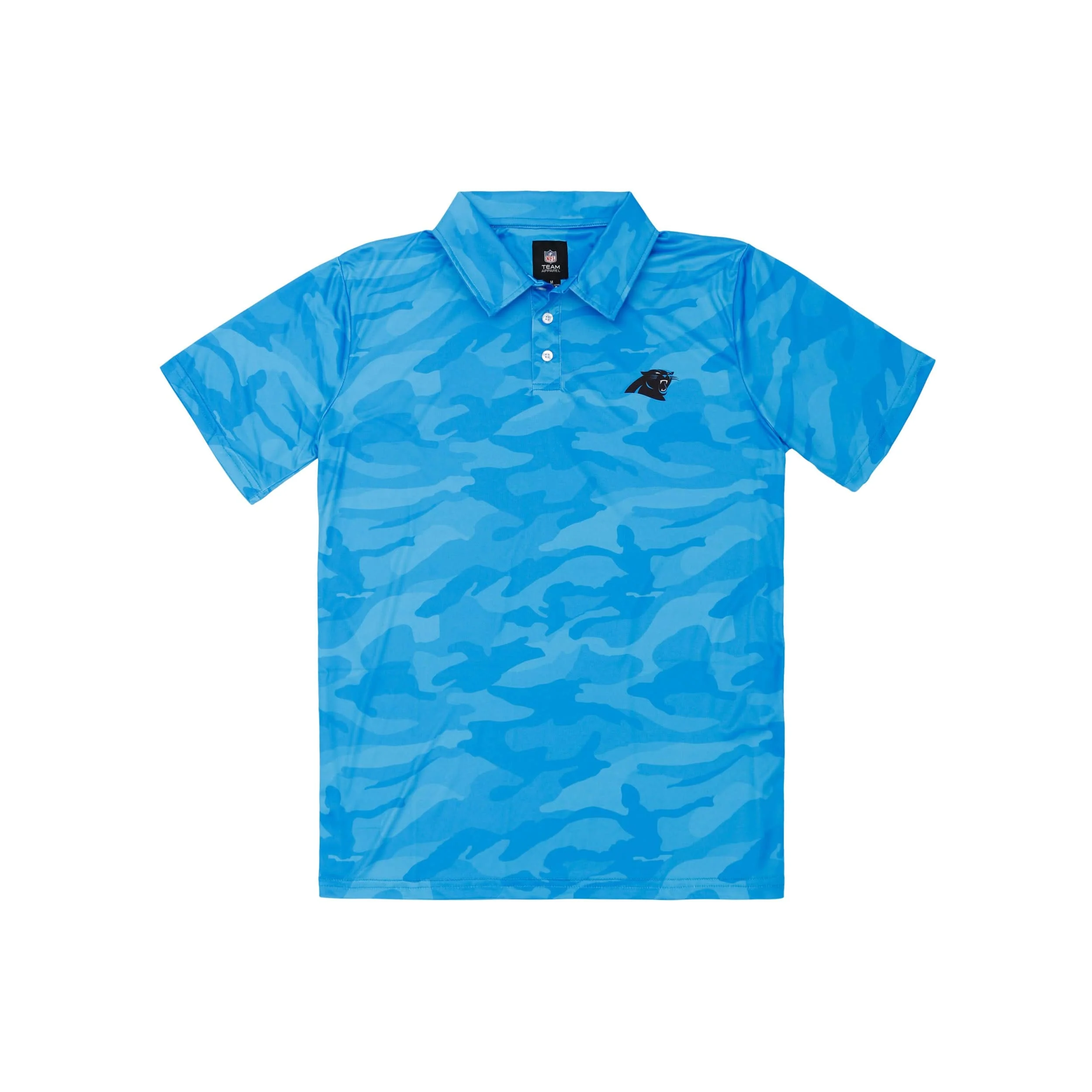 Carolina Panthers NFL Mens Color Camo Polyester Polo - Image 5