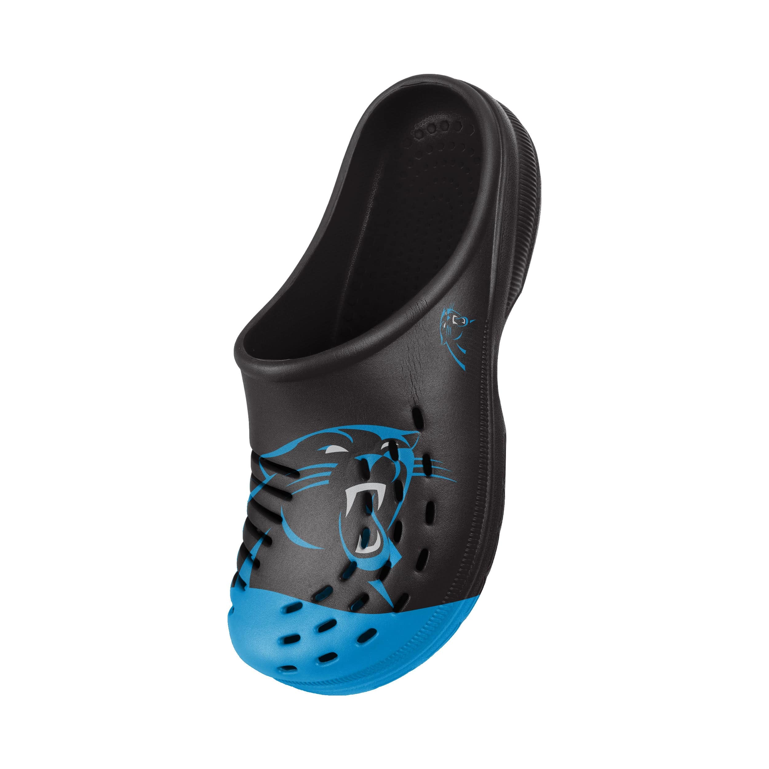 Carolina Panthers NFL Mens Colorblock Big Logo Clog - Image 3