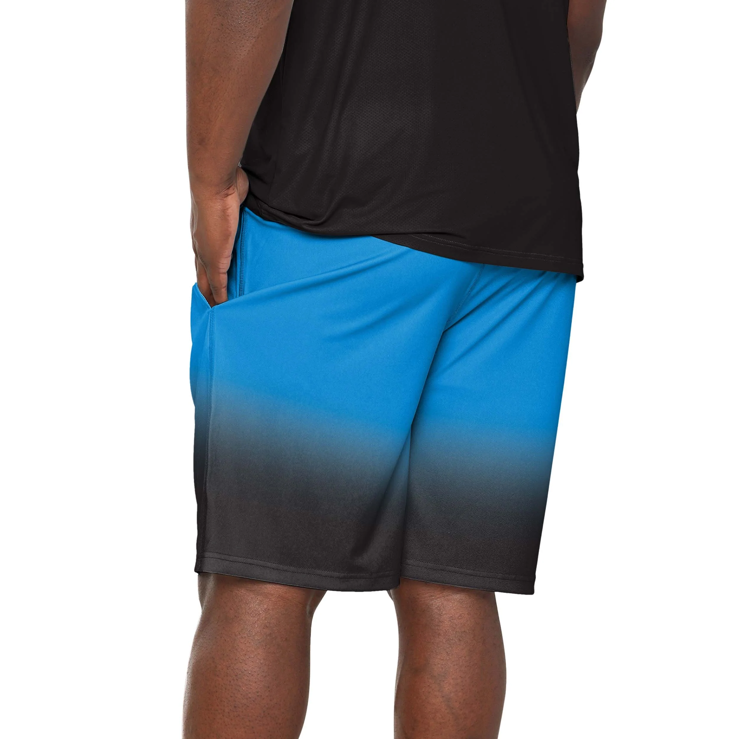 Carolina Panthers NFL Mens Game Ready Gradient Training Shorts - Image 3