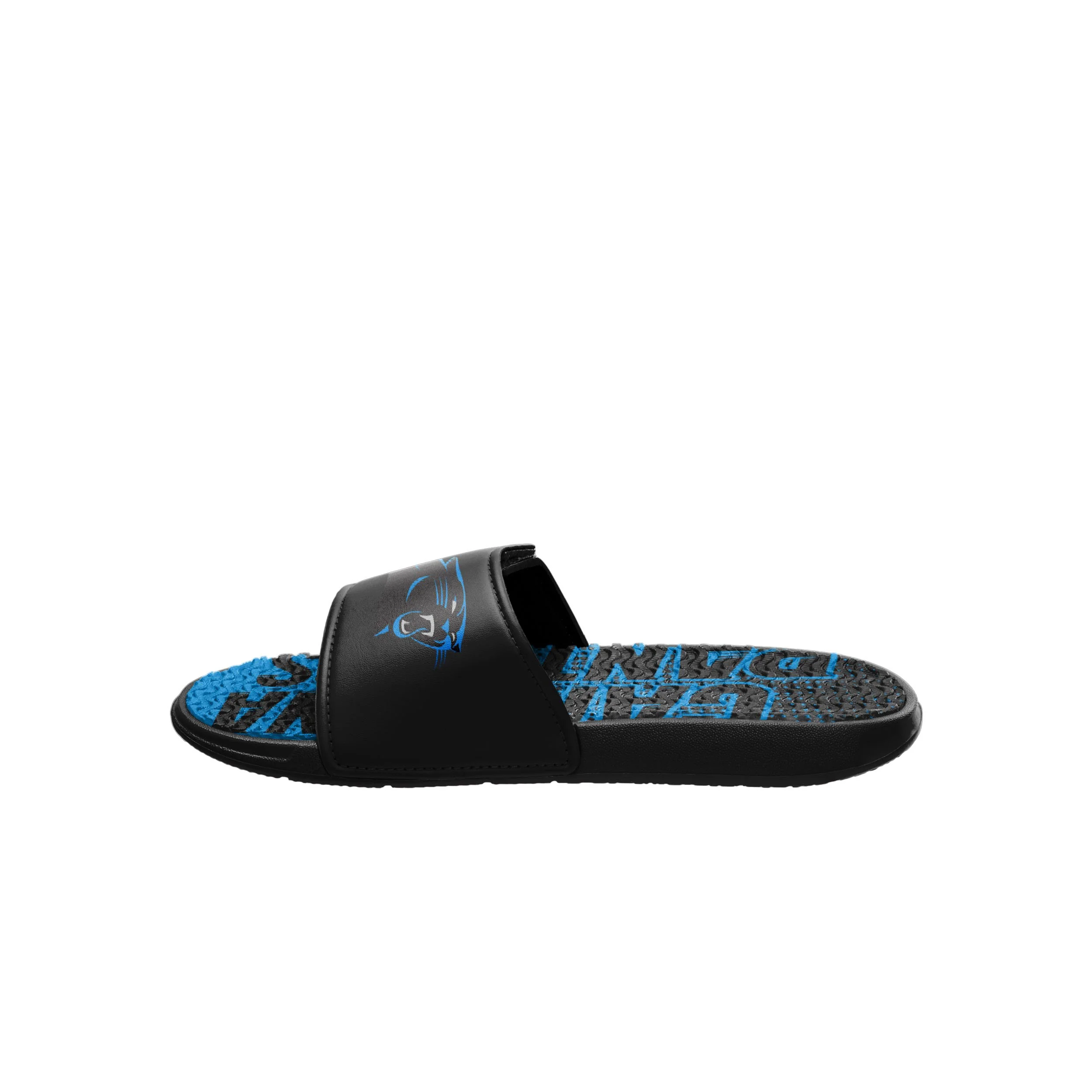 Carolina Panthers NFL Mens Gradient Wordmark Gel Slide - Image 4