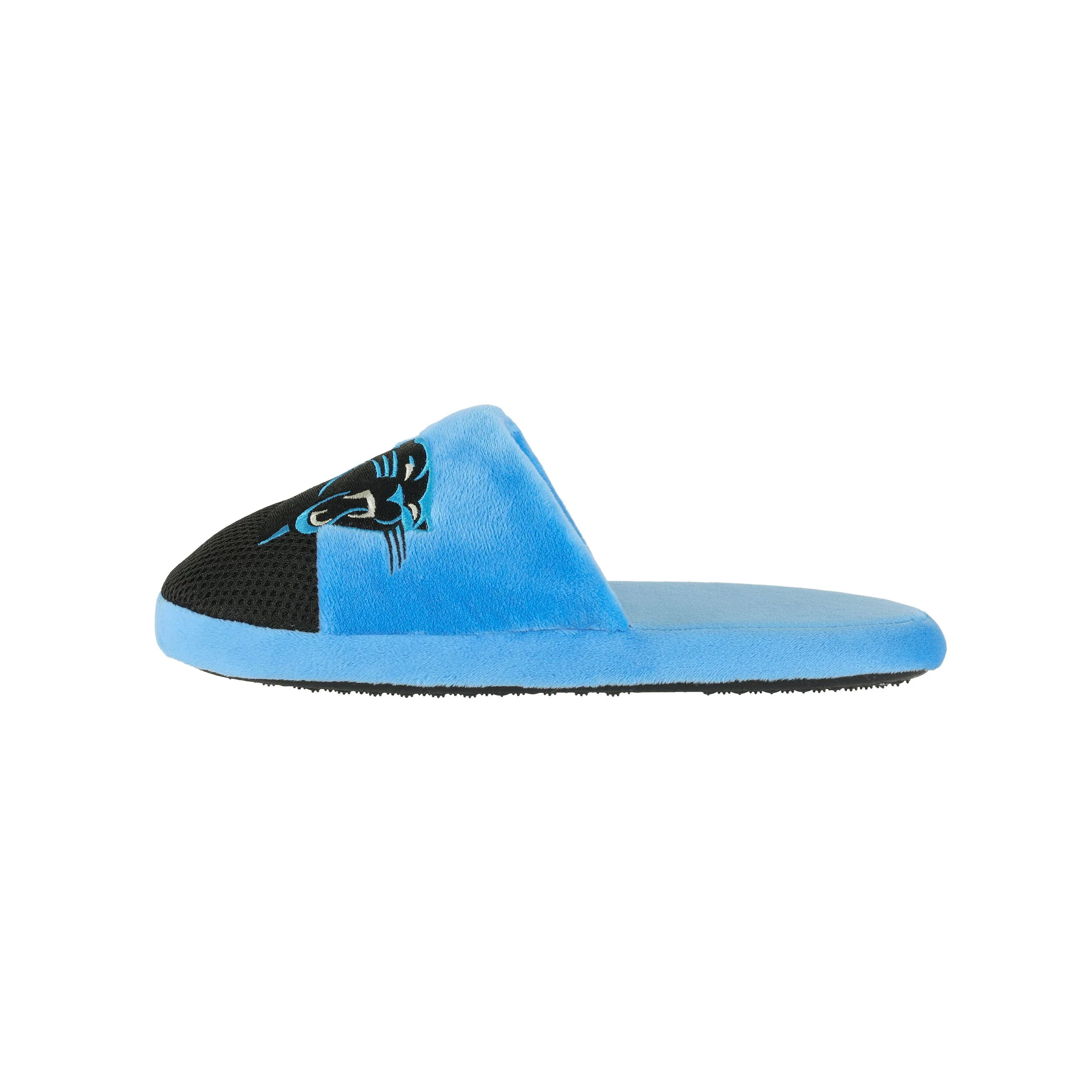 Carolina Panthers NFL Mens Logo Staycation Slippers - Image 2