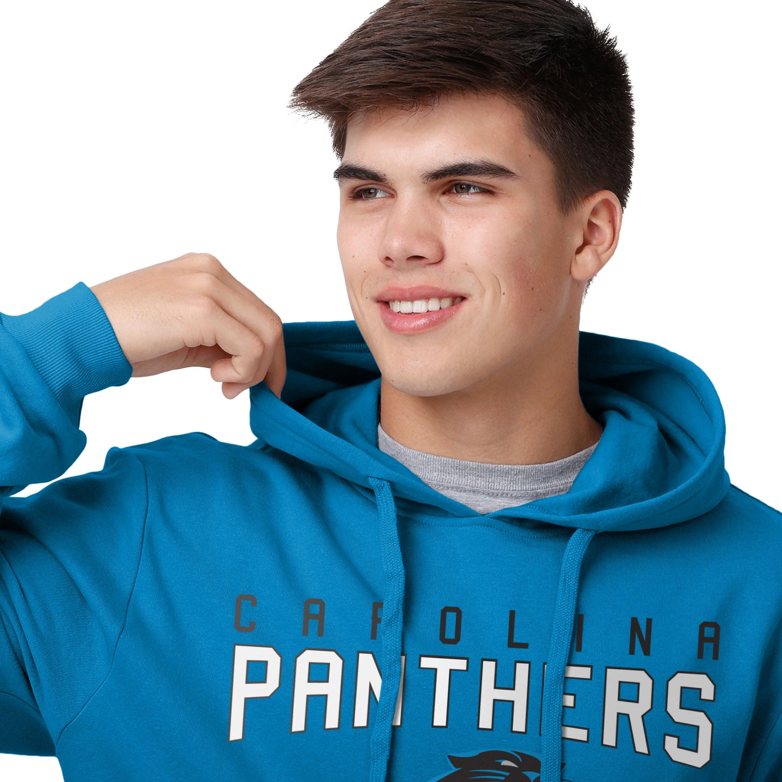 Carolina Panthers NFL Mens Solid Hoodie - Image 4