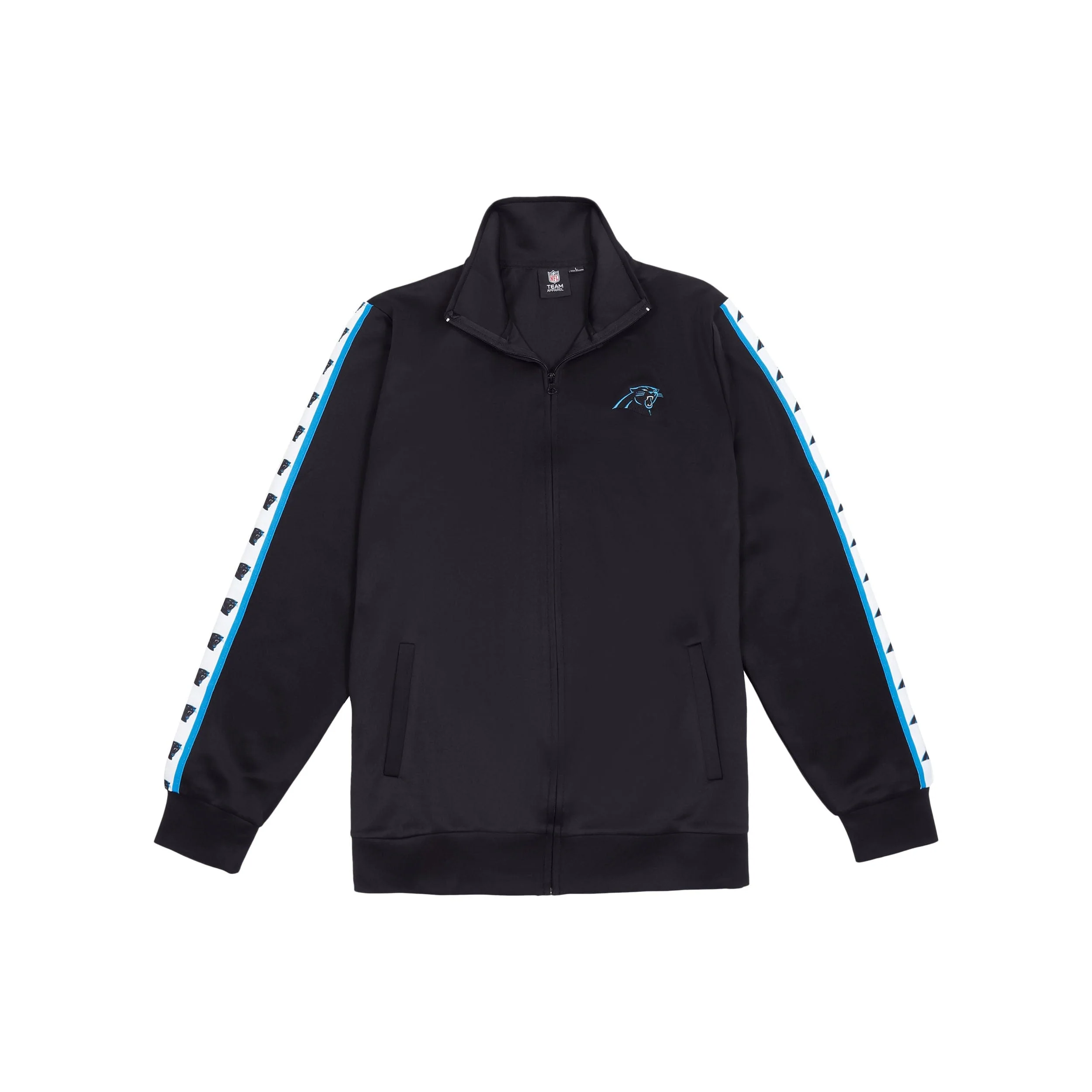 Carolina Panthers NFL Mens Stripe Logo Track Jacket - Image 6