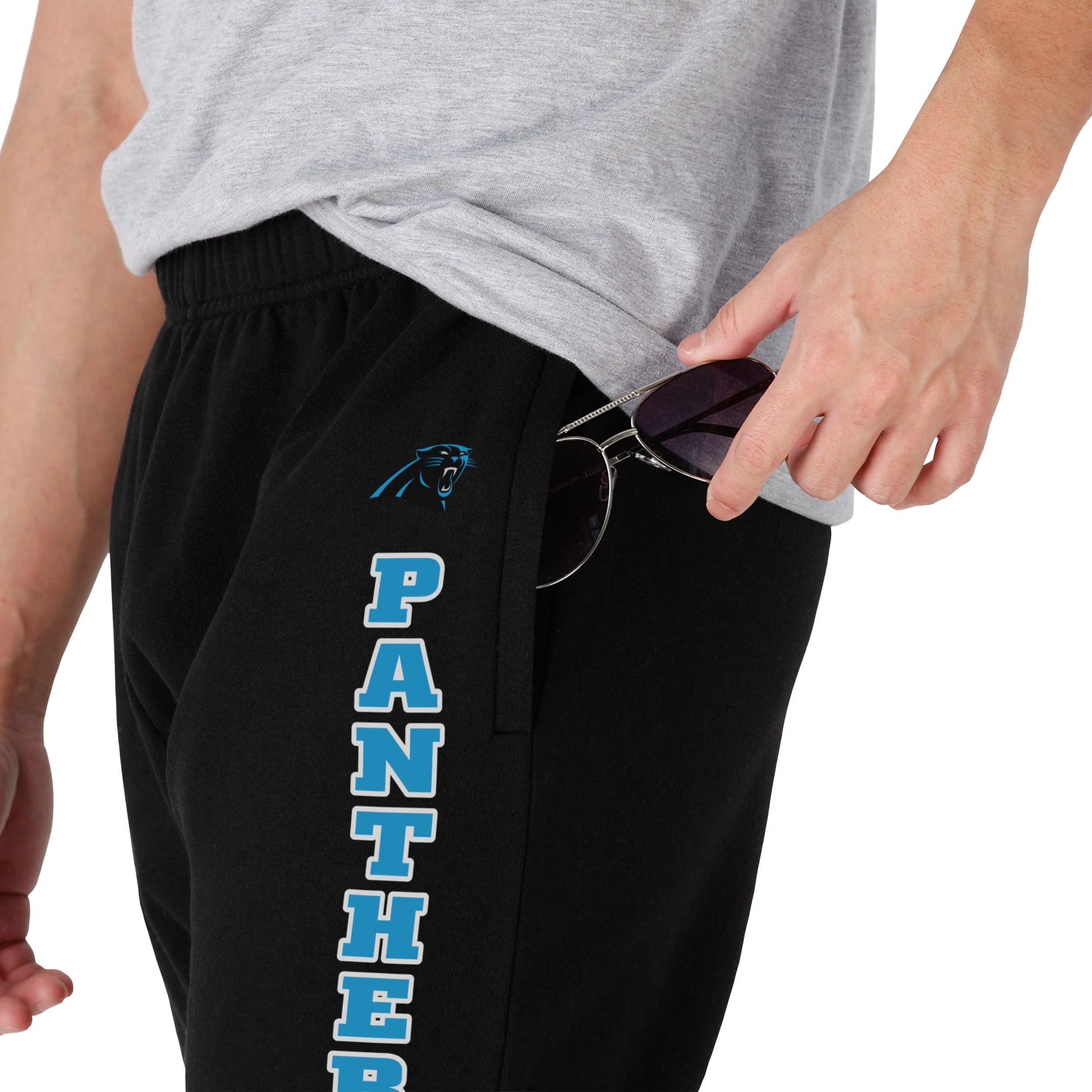 Carolina Panthers NFL Mens Team Color Sweatpants - Image 3