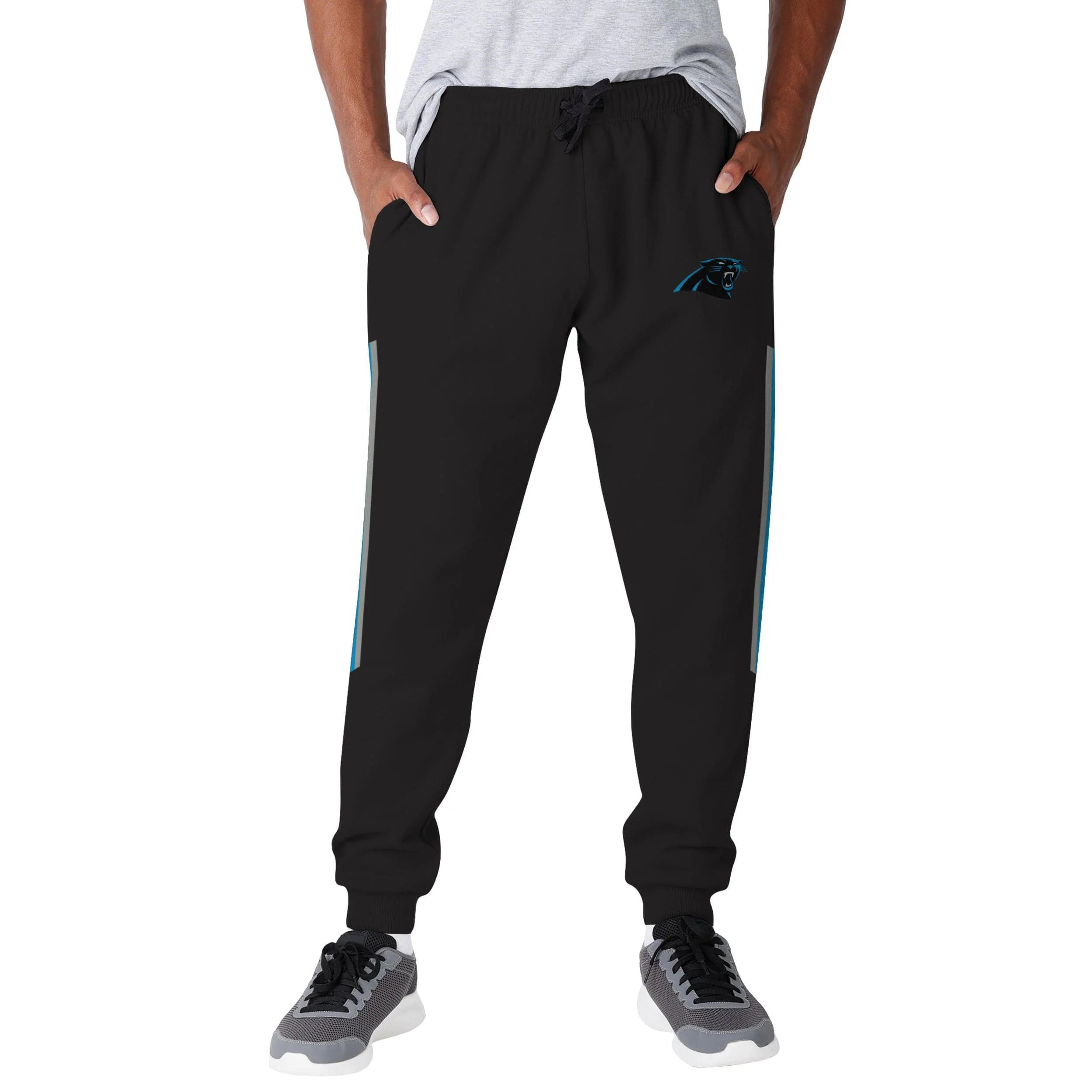 Carolina Panthers NFL Mens Team Stripe Joggers
