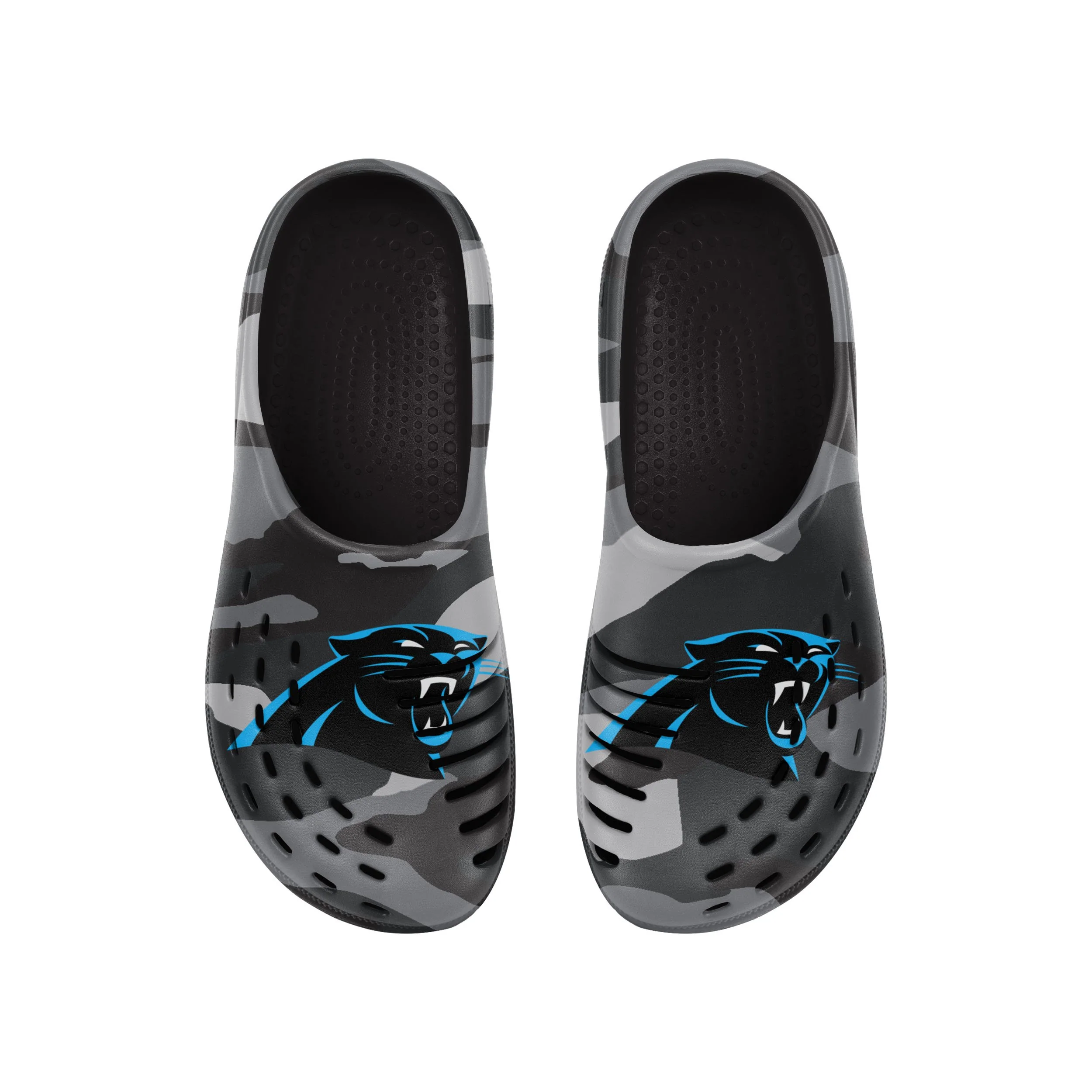 Carolina Panthers NFL Mens Tonal Camo Clog - Image 4