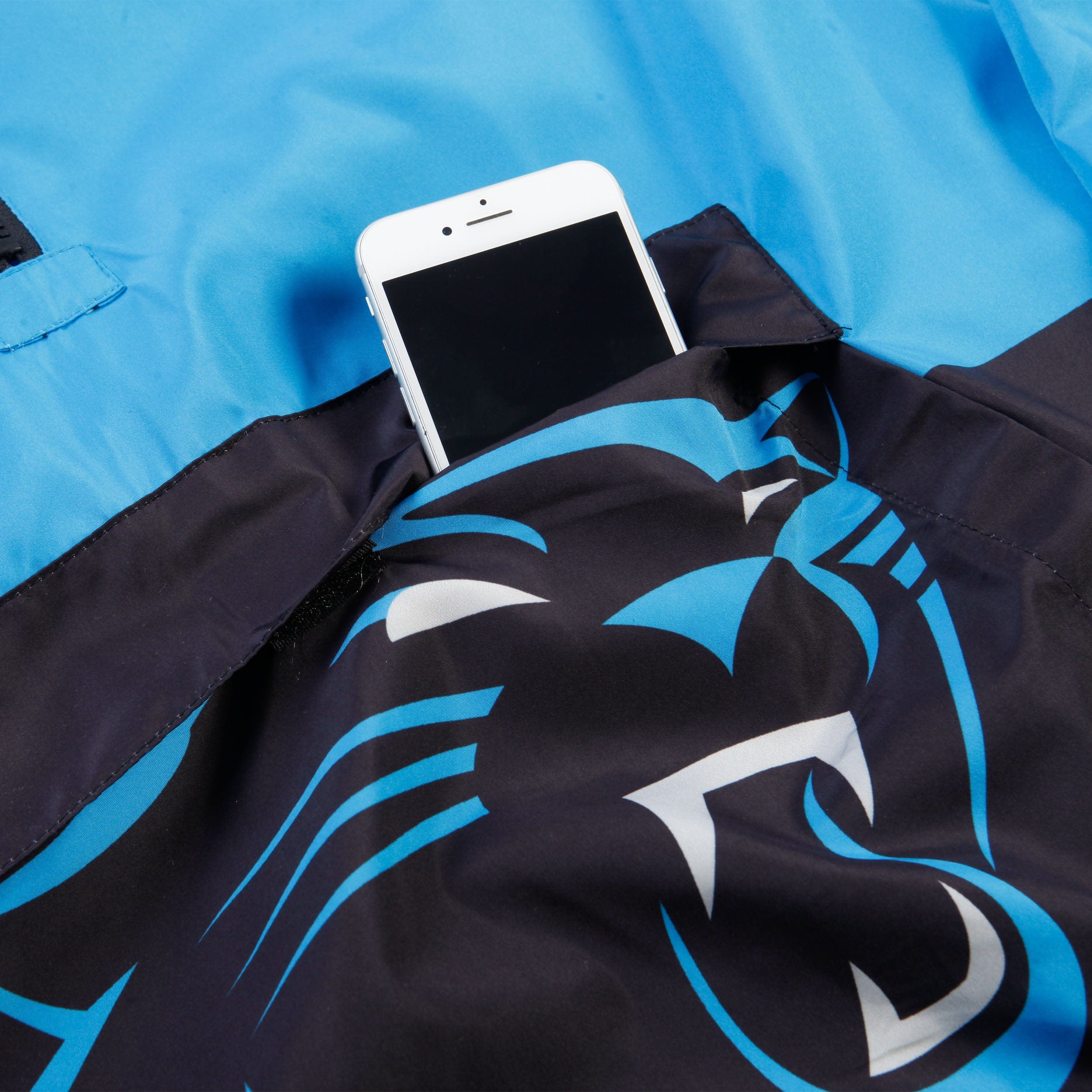 Carolina Panthers NFL Mens Warm-Up Windbreaker - Image 3