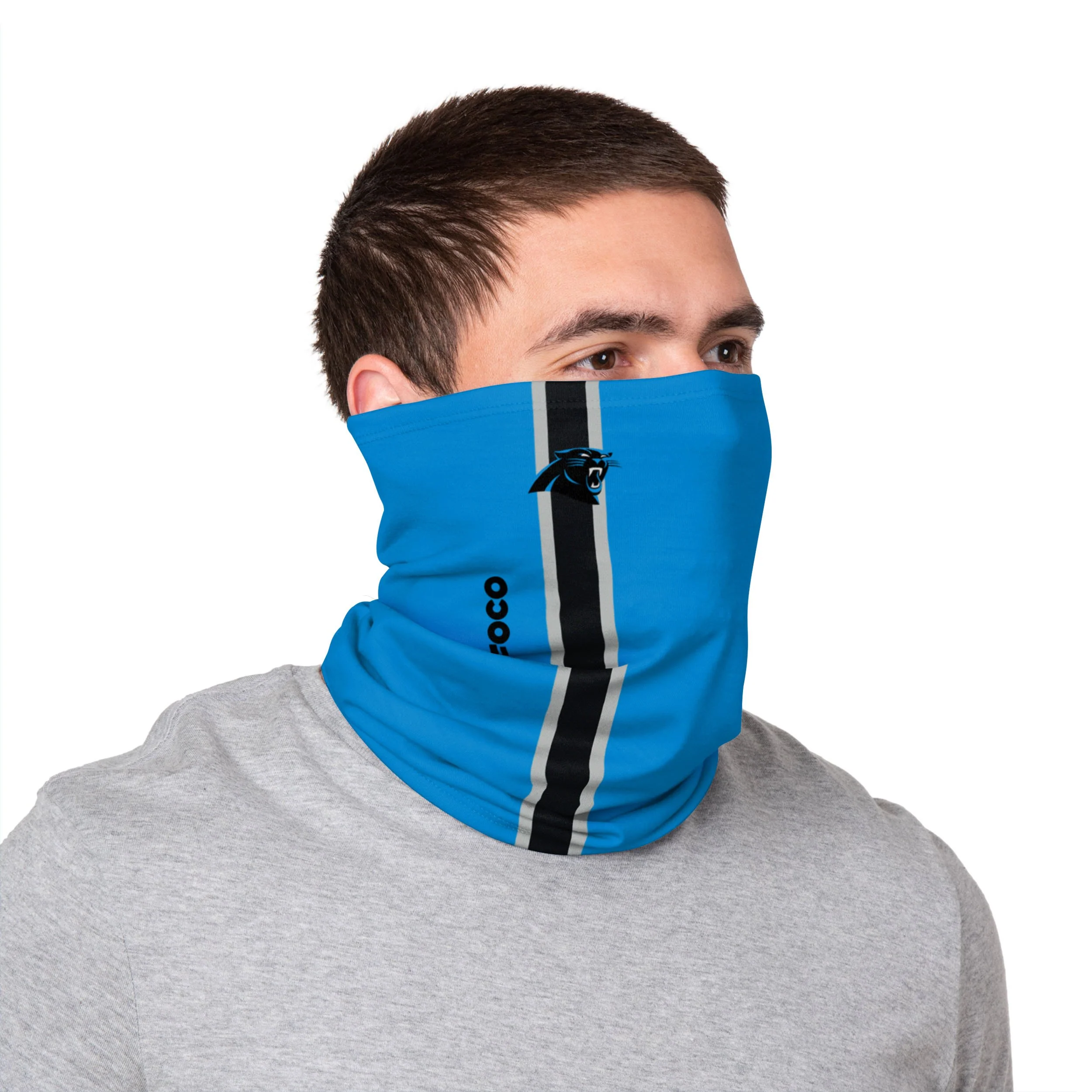 Carolina Panthers NFL On-Field Sideline Logo Gaiter Scarf - Image 3