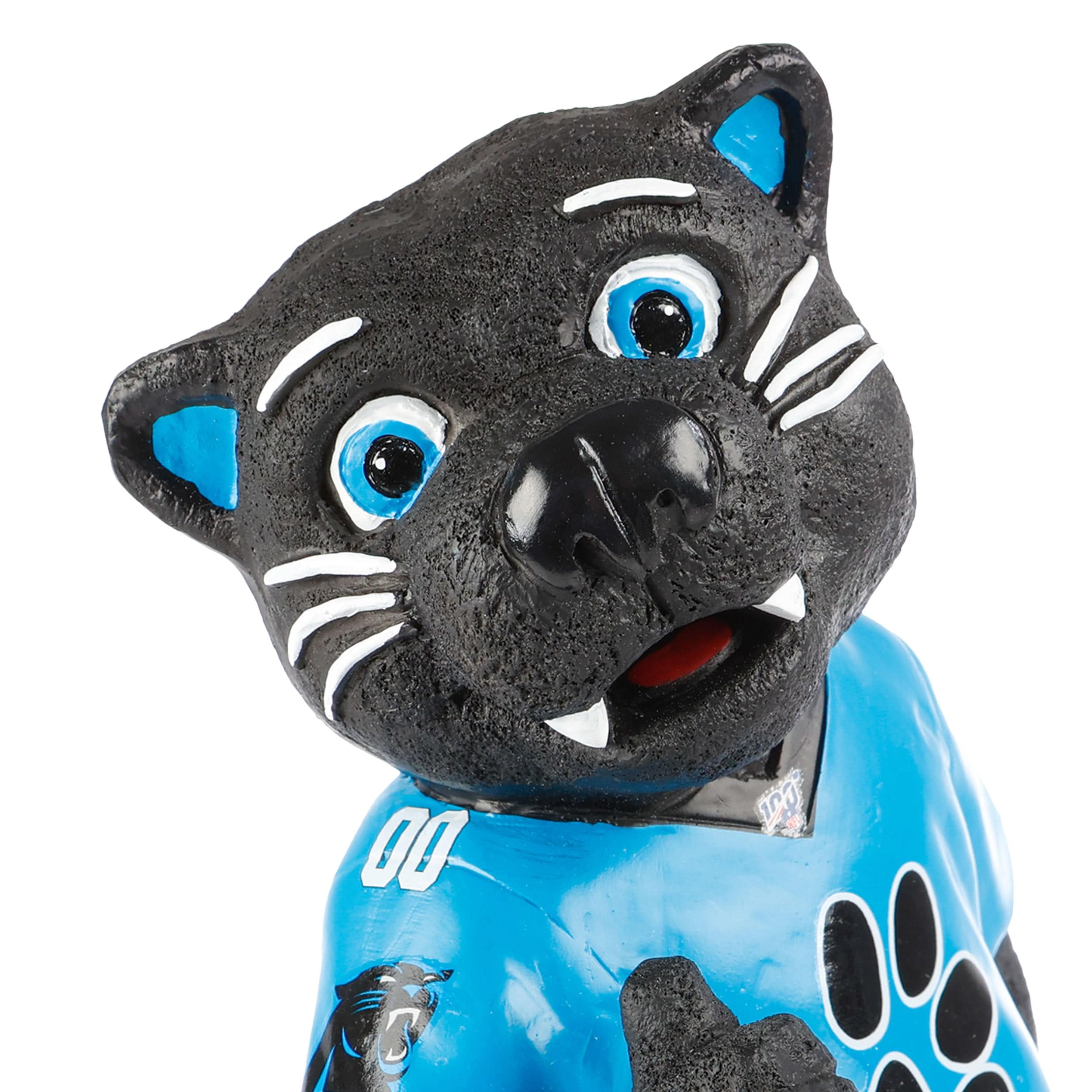 Carolina Panthers NFL Sir Purr Mascot Figurine - Image 2