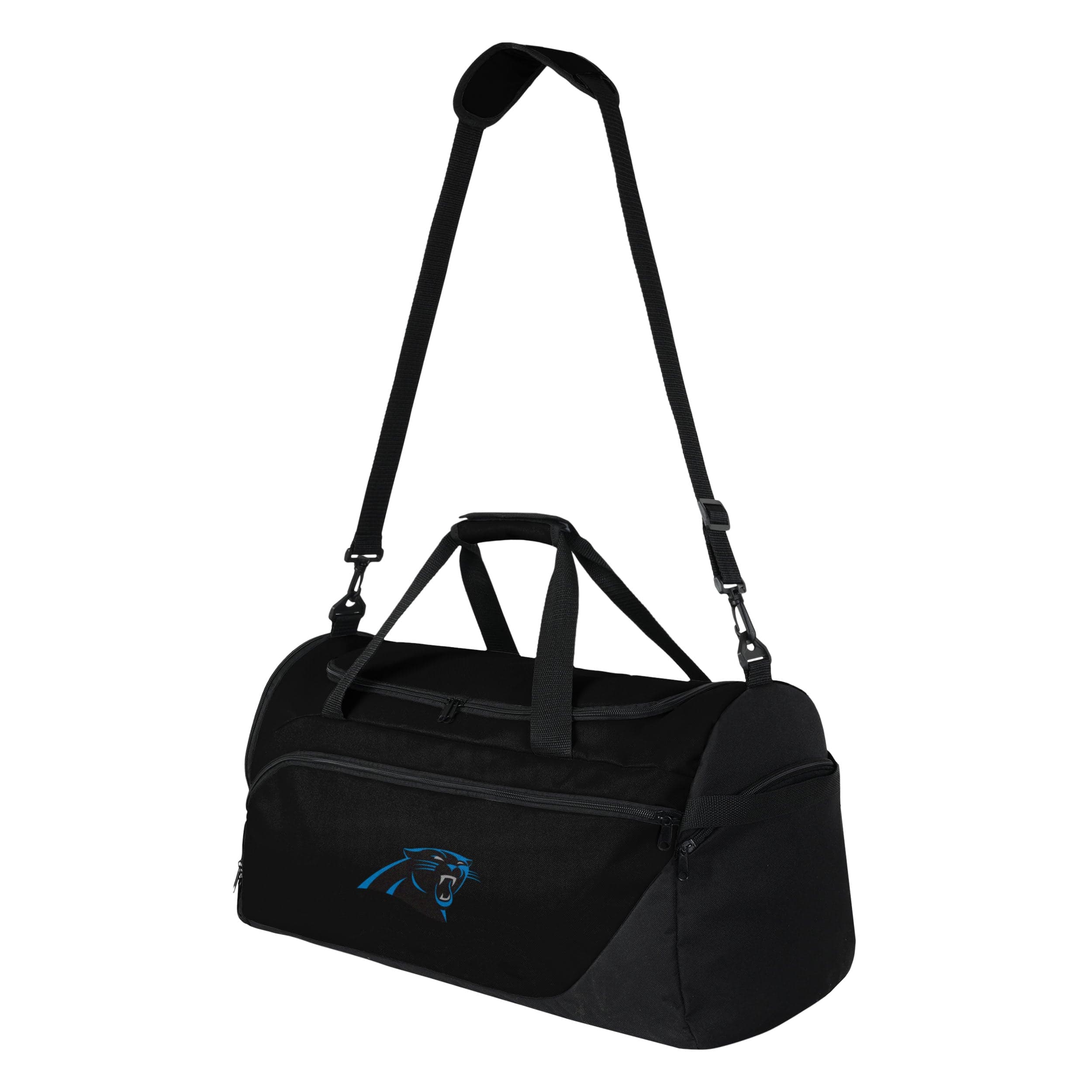 Carolina Panthers NFL Solid Big Logo Duffle Bag - Image 2