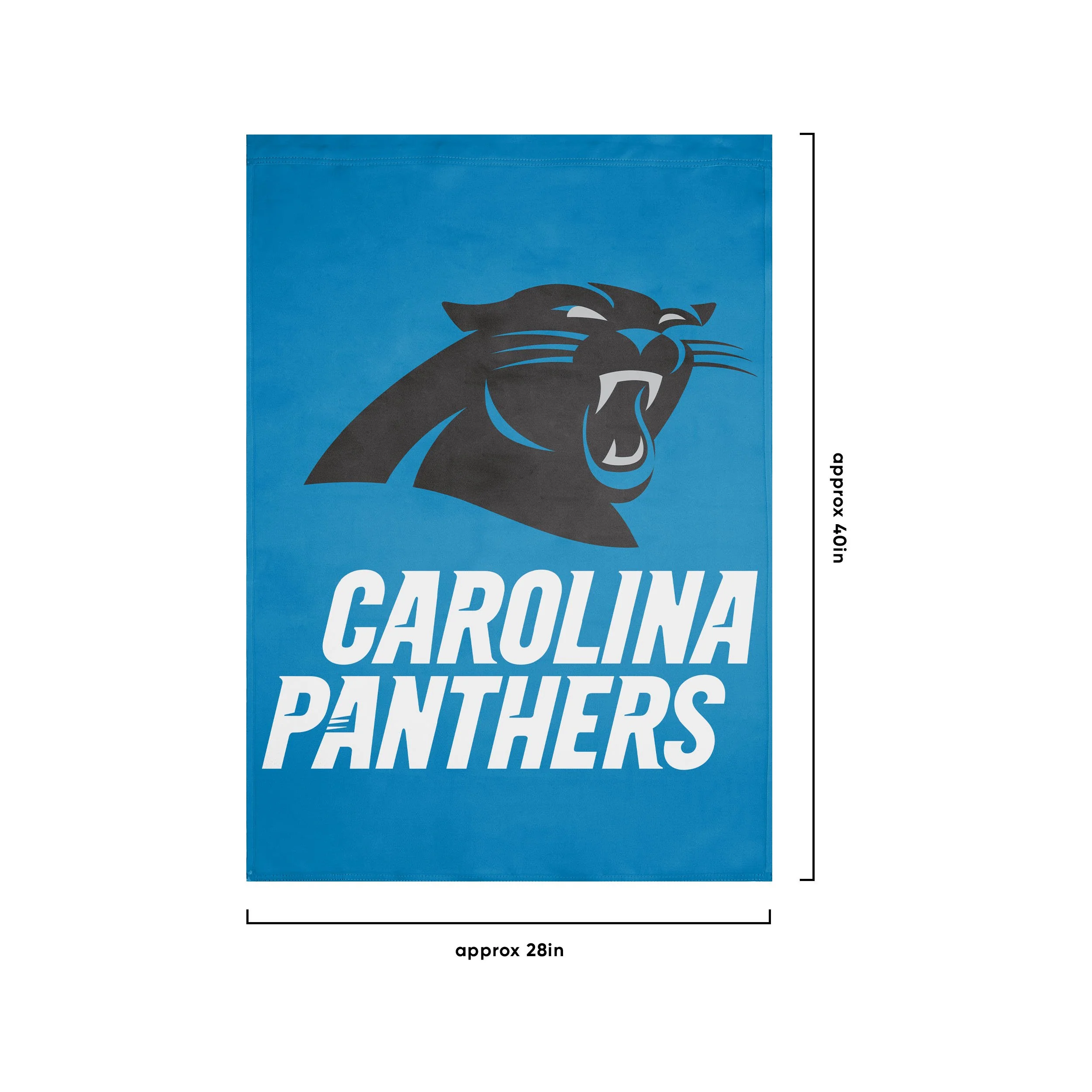 Carolina Panthers NFL Solid Vertical Flag - Image 3