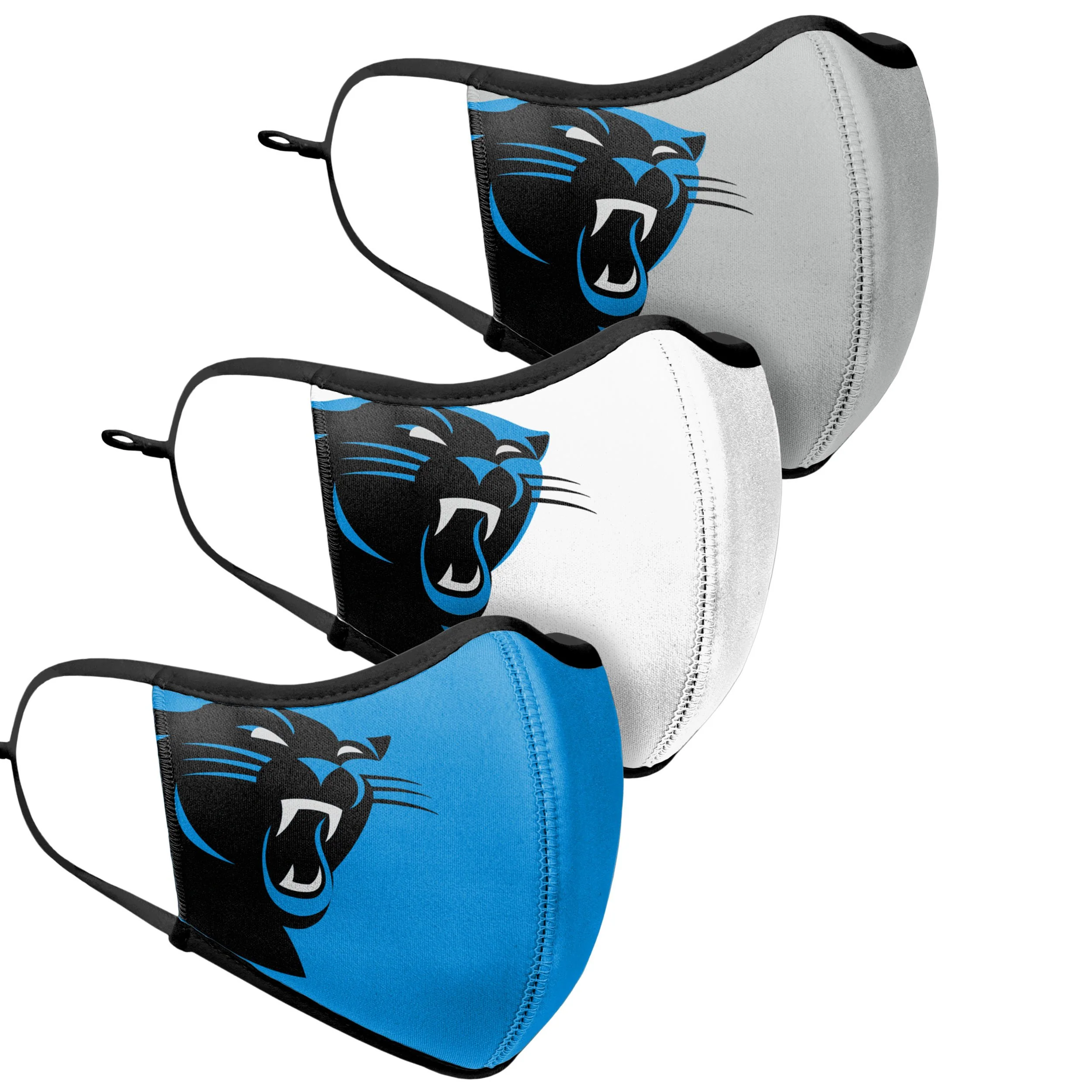 Carolina Panthers NFL Sport 3 Pack Face Cover - Image 3
