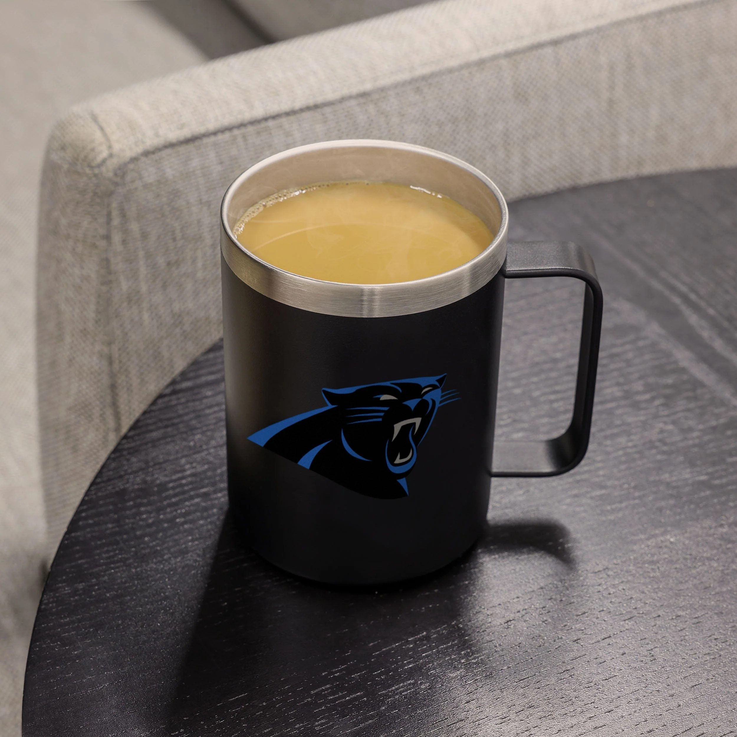 Carolina Panthers NFL Team Color Insulated Stainless Steel Mug - Image 4