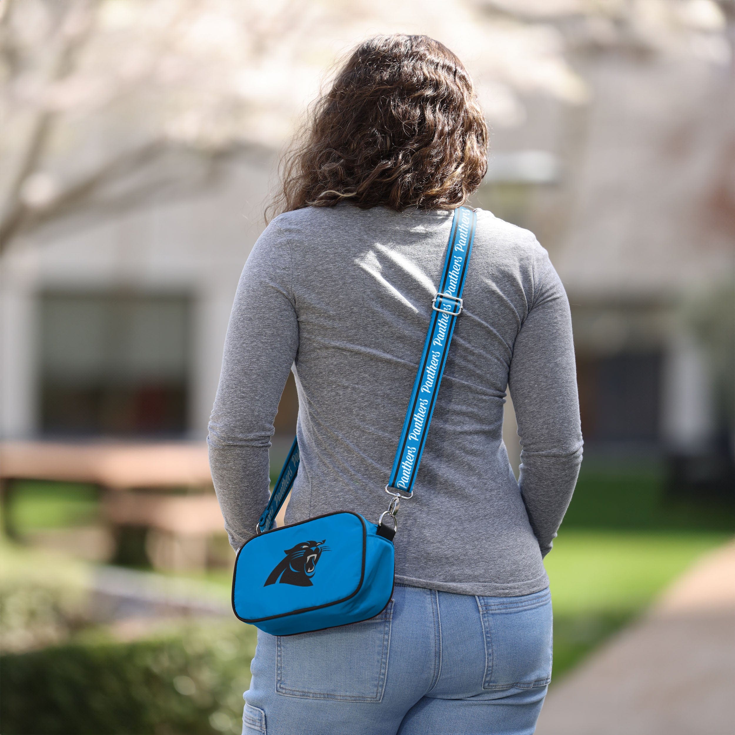 Carolina Panthers NFL Team Logo Crossbody Bag - Image 3