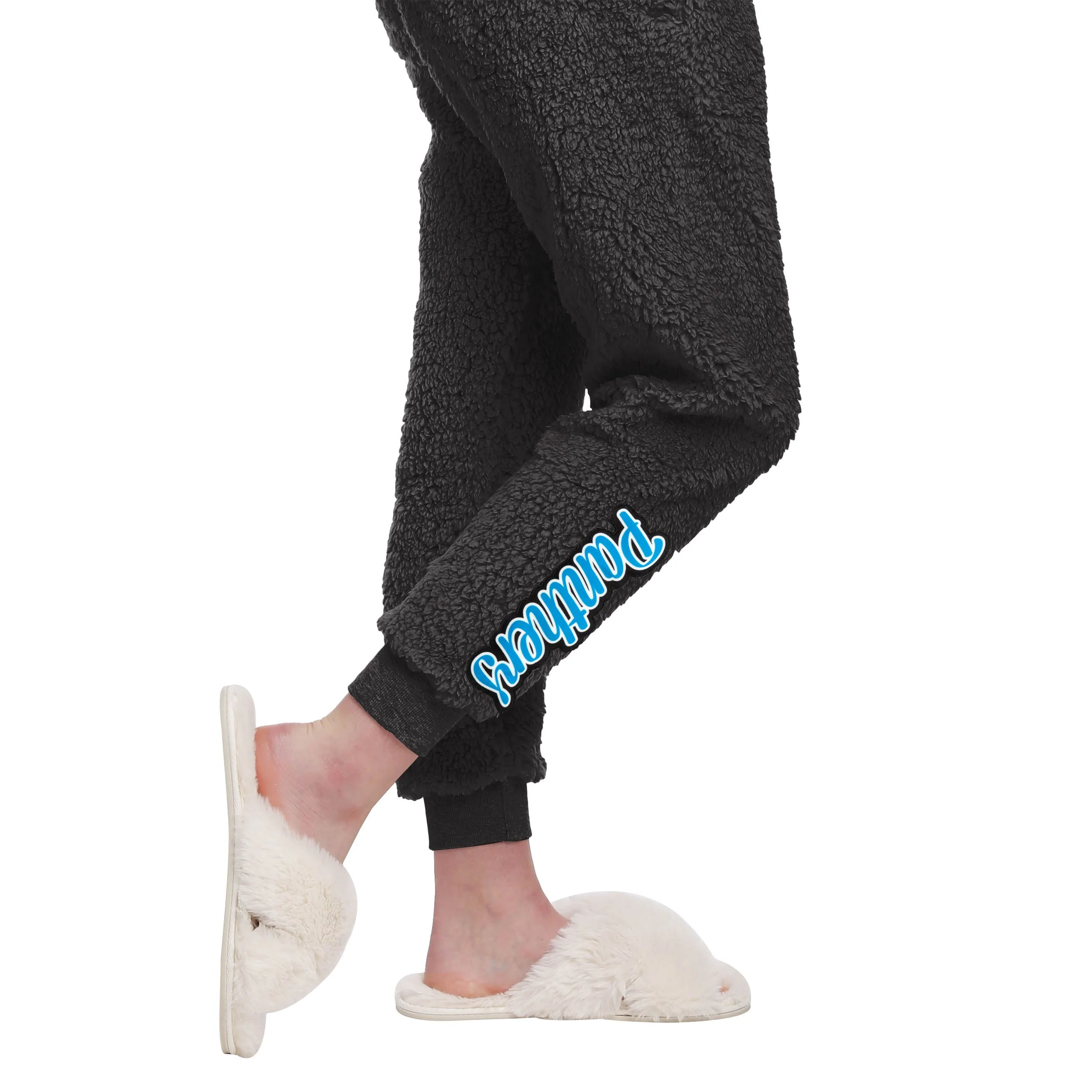Carolina Panthers NFL Womens Sherpa Lounge Set - Image 5