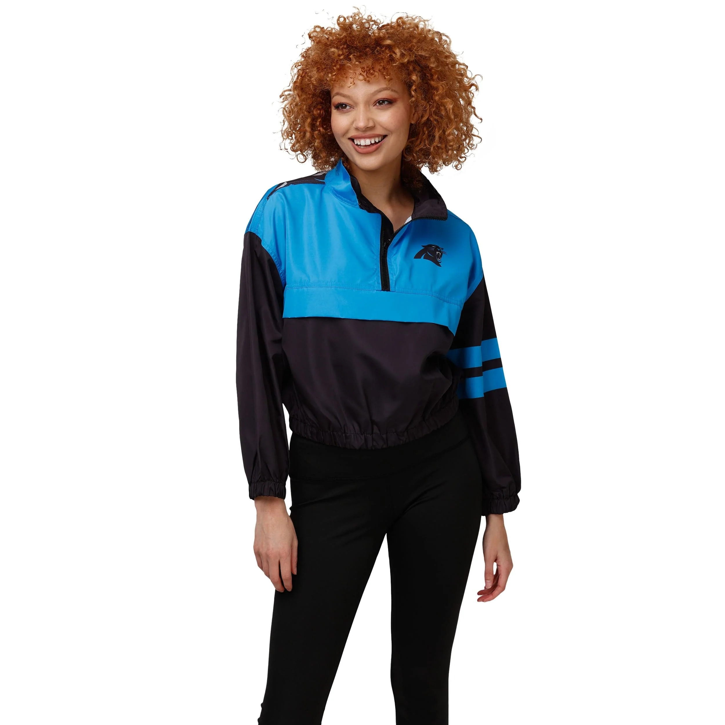 Carolina Panthers NFL Womens Winning Play Windbreaker
