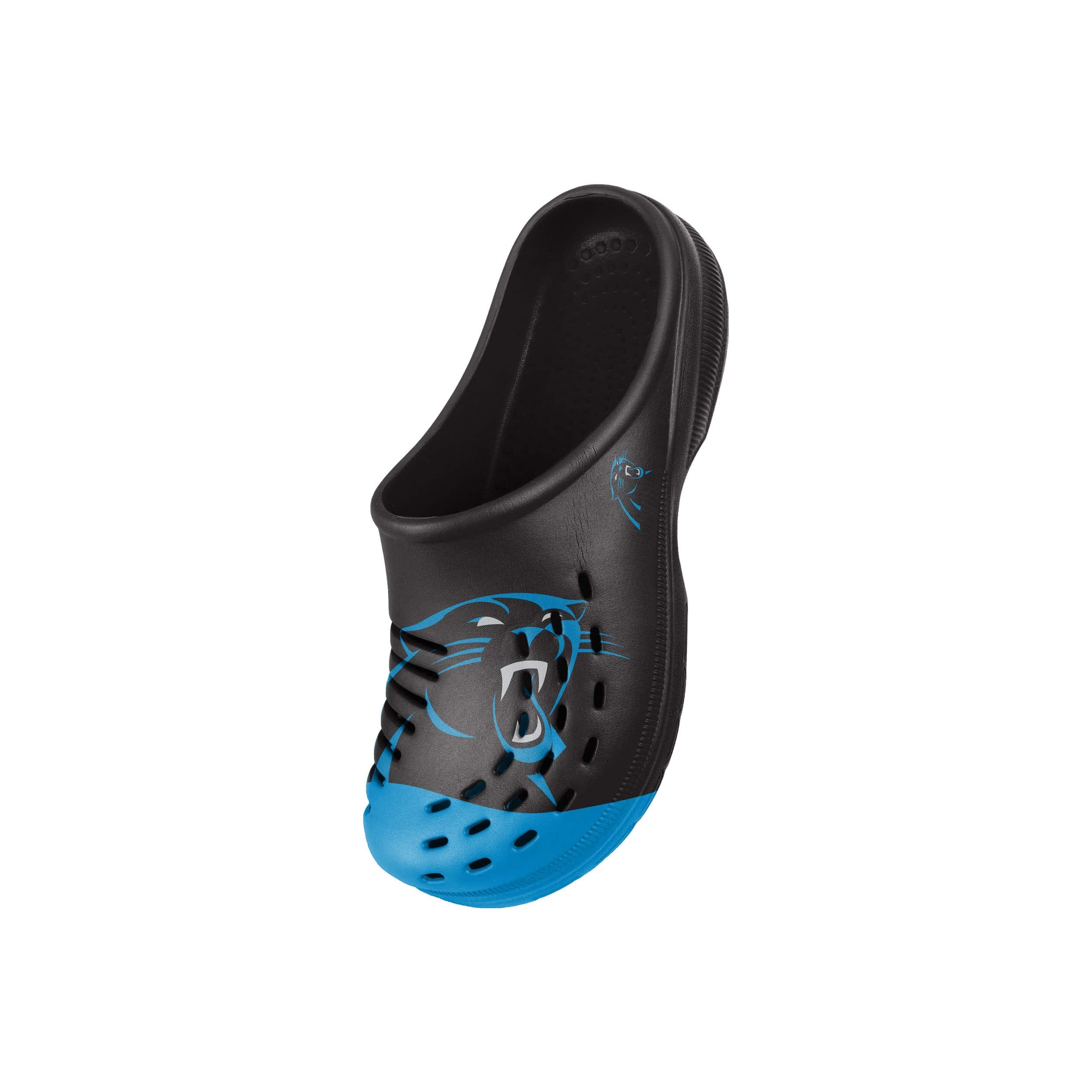 Carolina Panthers NFL Youth Colorblock Big Logo Clog - Image 3