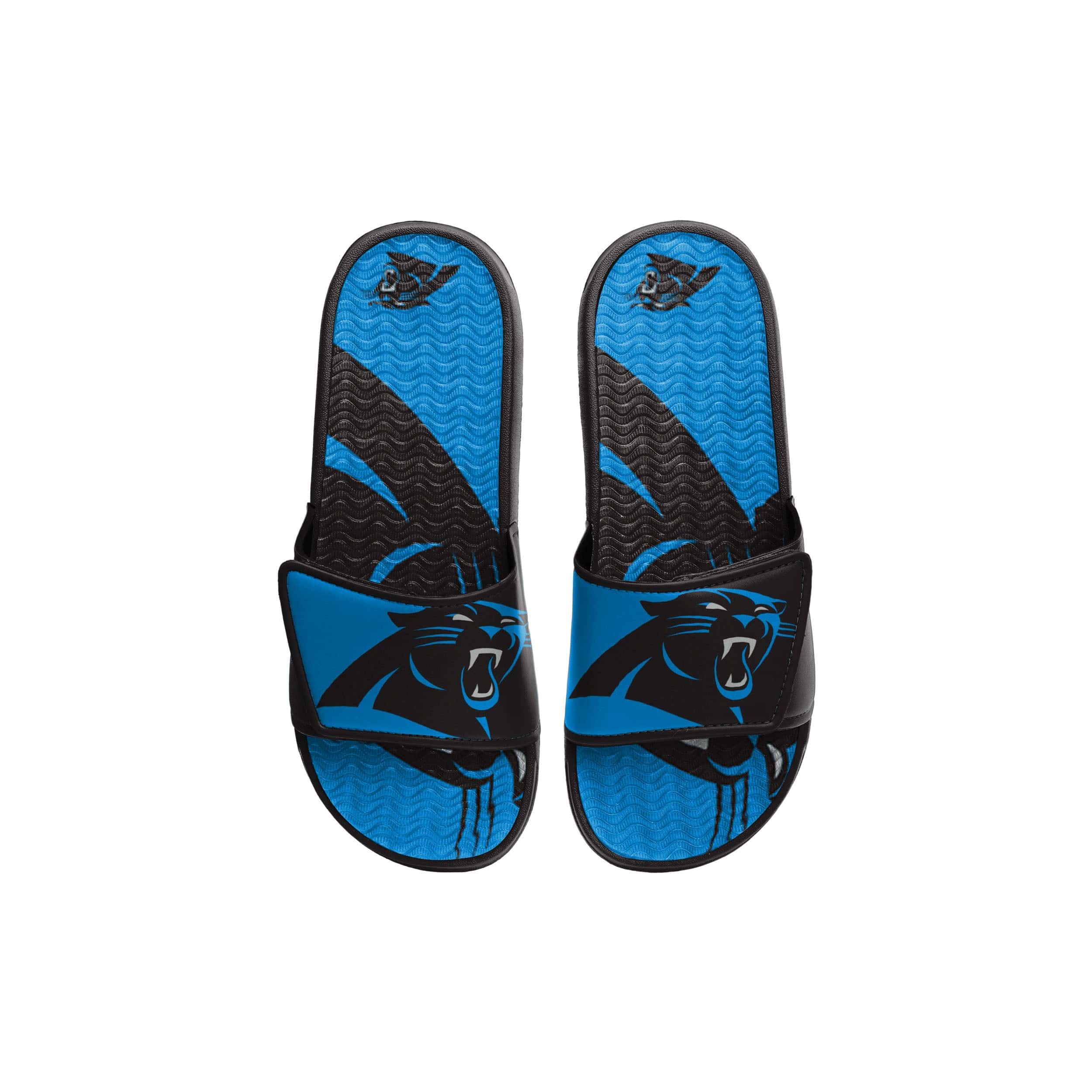 Carolina Panthers NFL Youth Colorblock Big Logo Gel Slide - Image 2