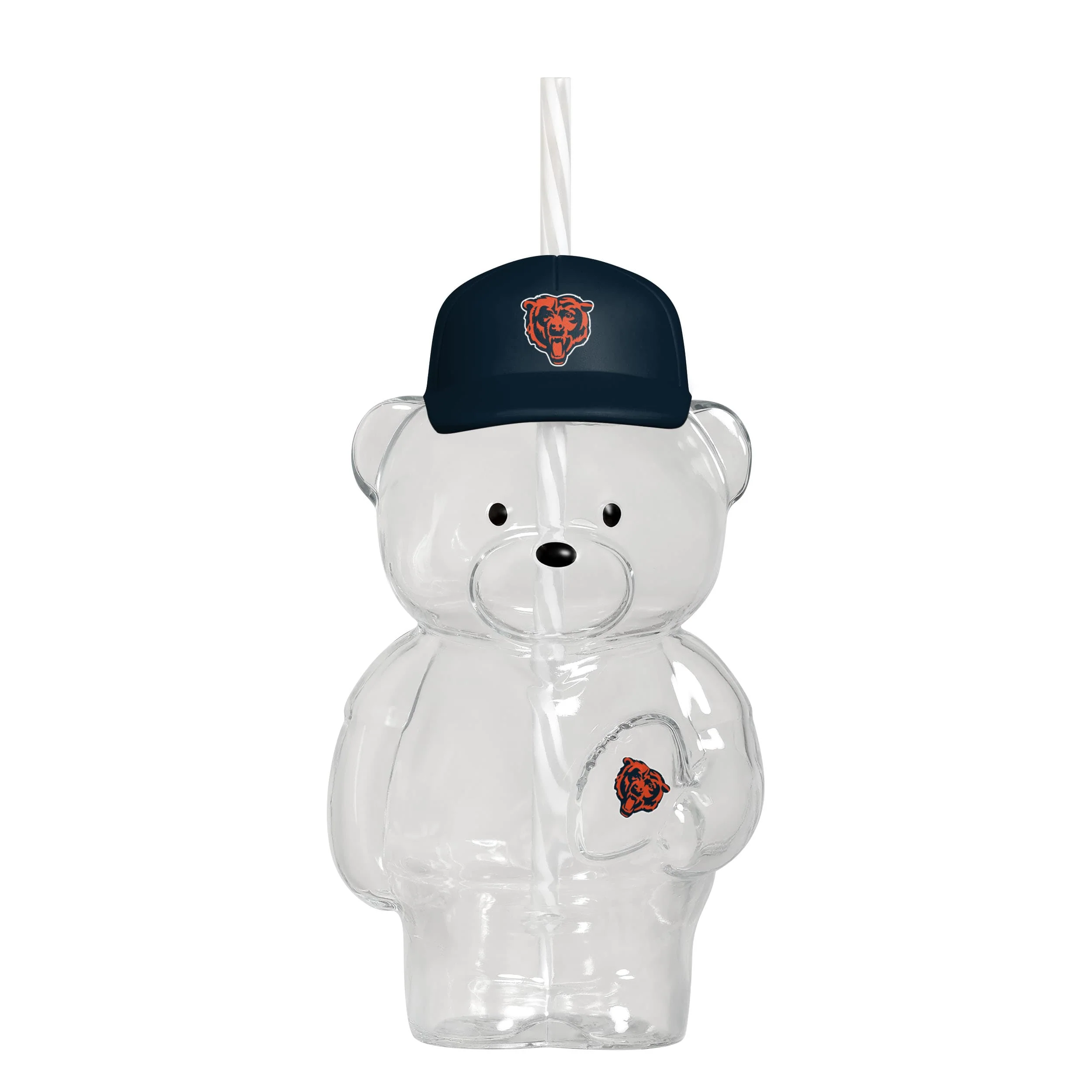 Chicago Bears Glass Bear Tumbler (PREORDER - SHIPS LATE JUNE)