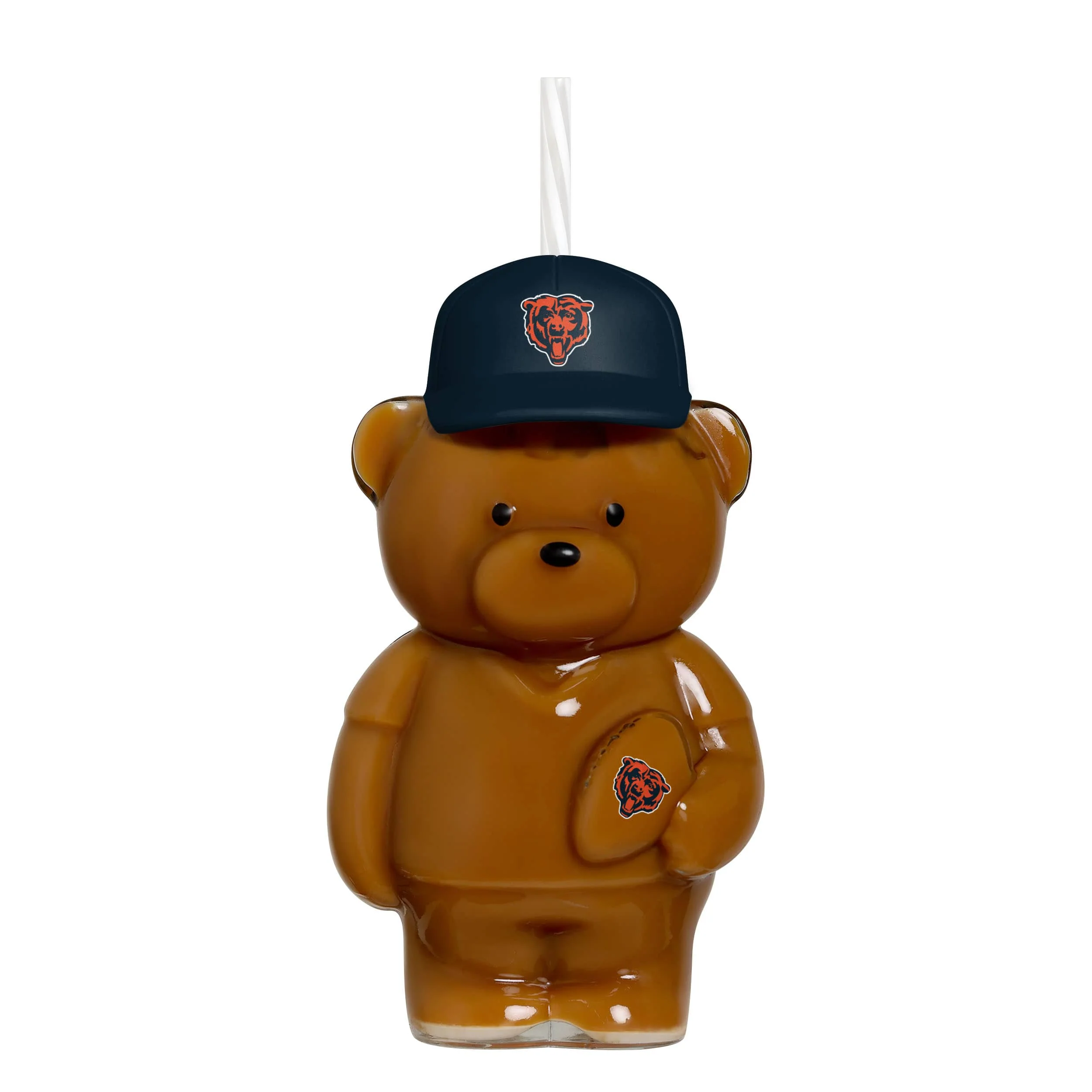 Chicago Bears Glass Bear Tumbler (PREORDER - SHIPS LATE JUNE) - Image 2