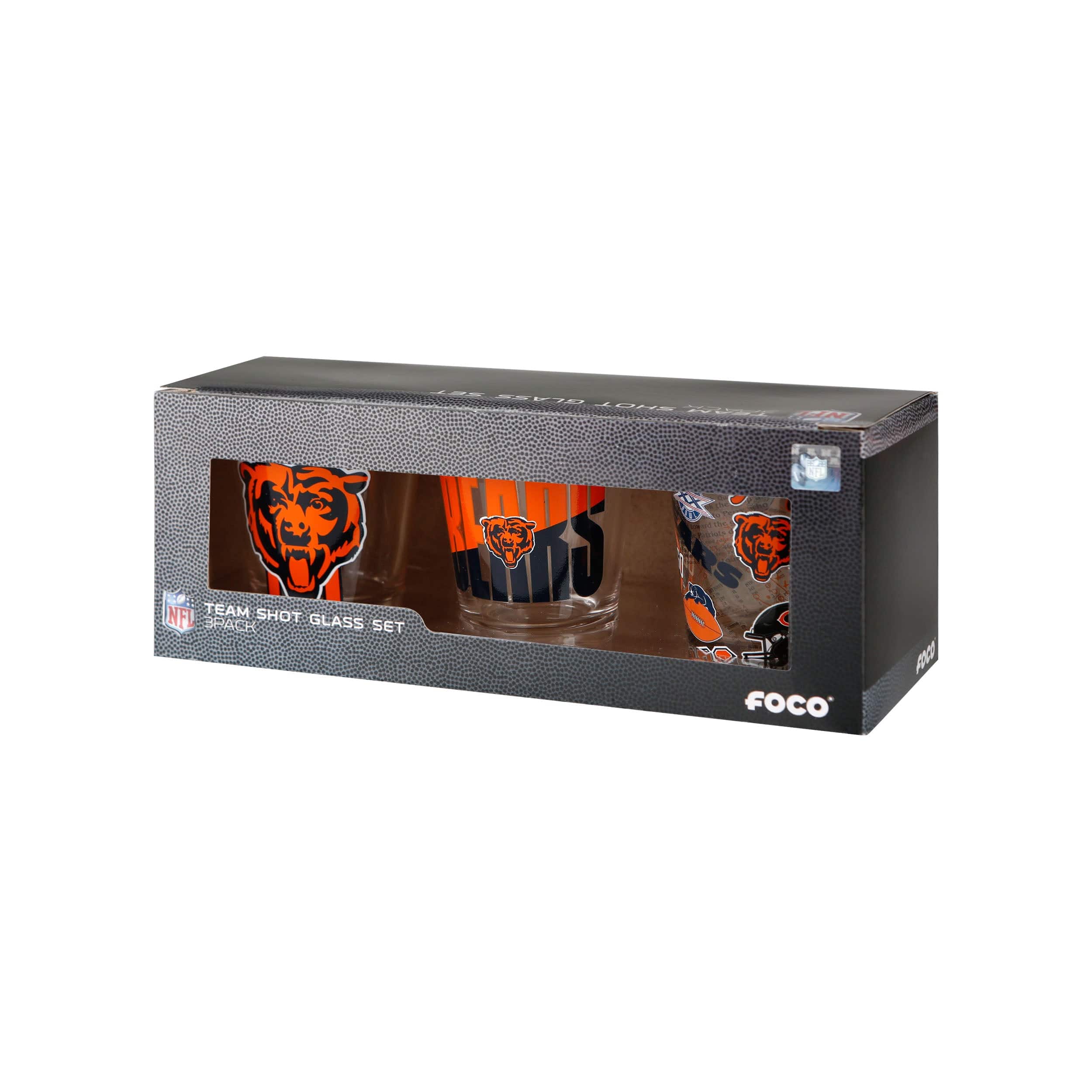 Chicago Bears NFL 3 Pack Shot Glass - Image 5