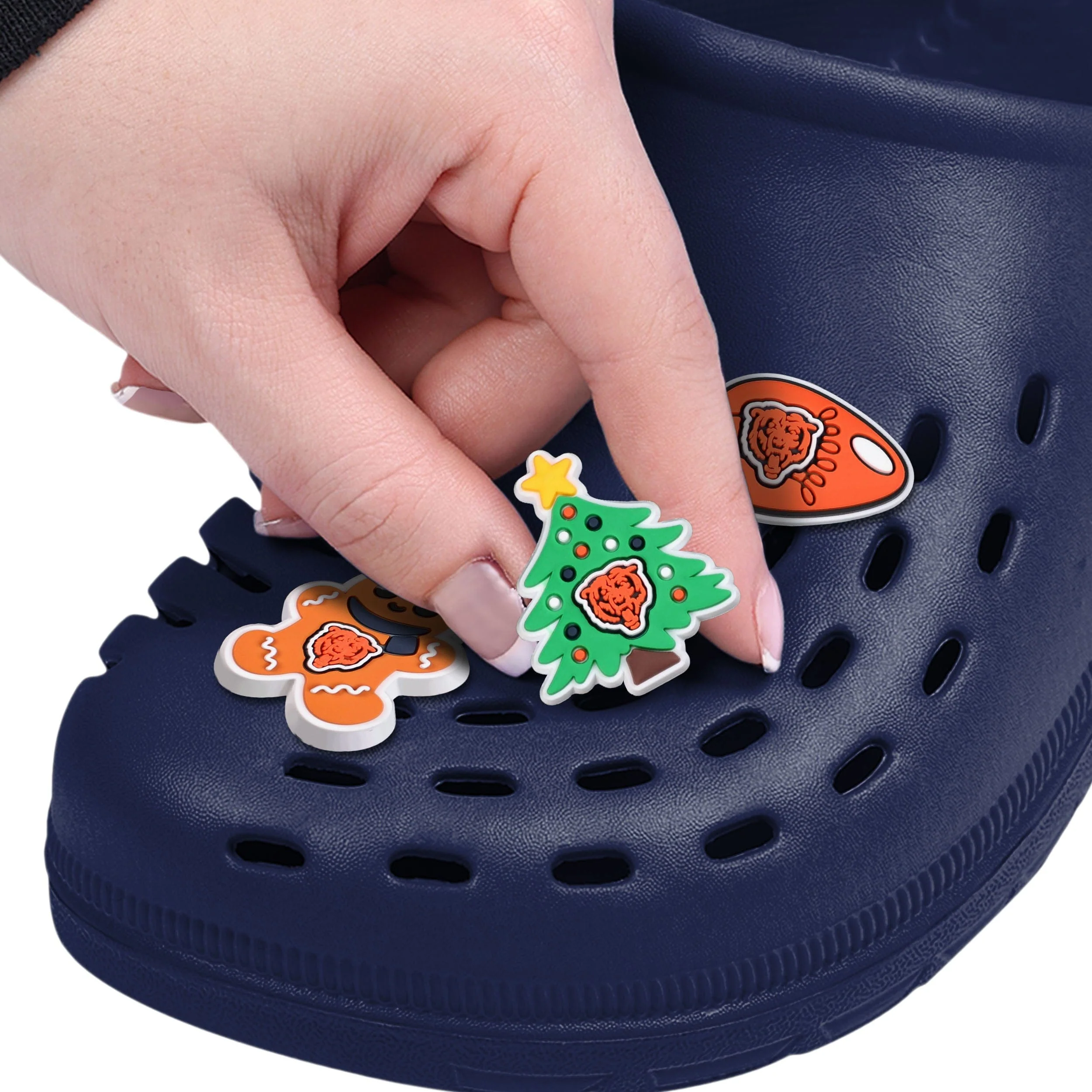 Chicago Bears NFL 6 Pack Holiday Team Clog Charms - Image 3