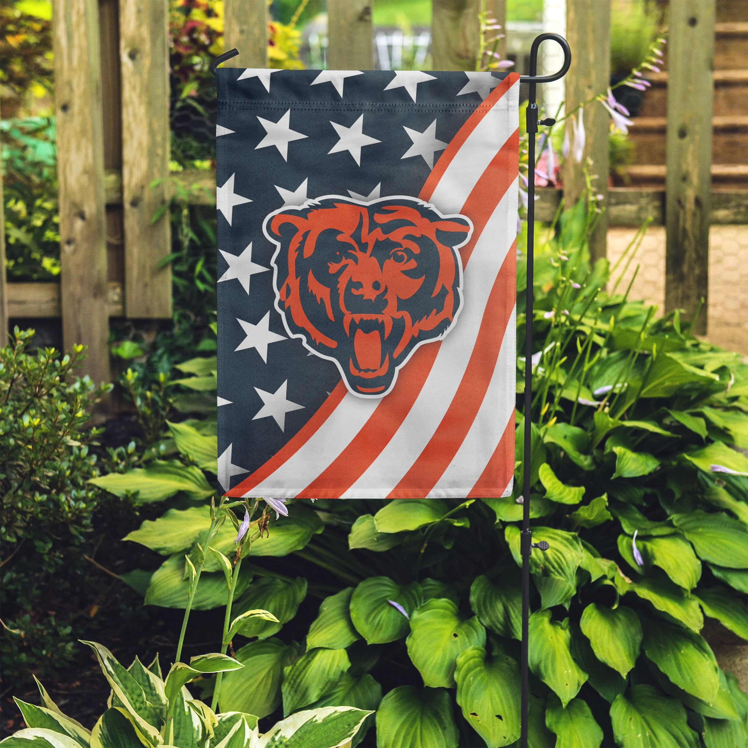 Chicago Bears NFL Americana Garden Flag - Image 4