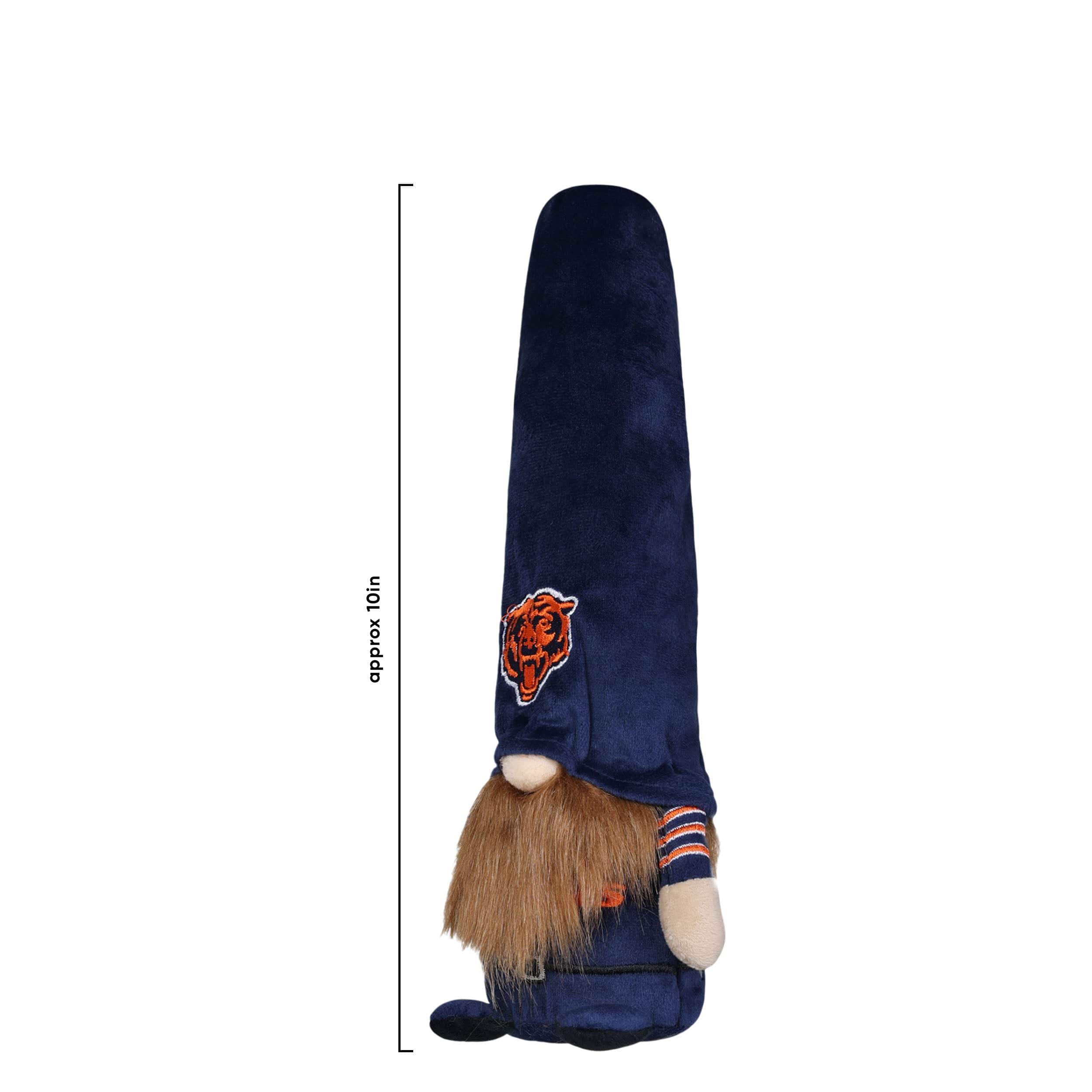 Chicago Bears NFL Bearded Stocking Cap Plush Gnome - Image 2