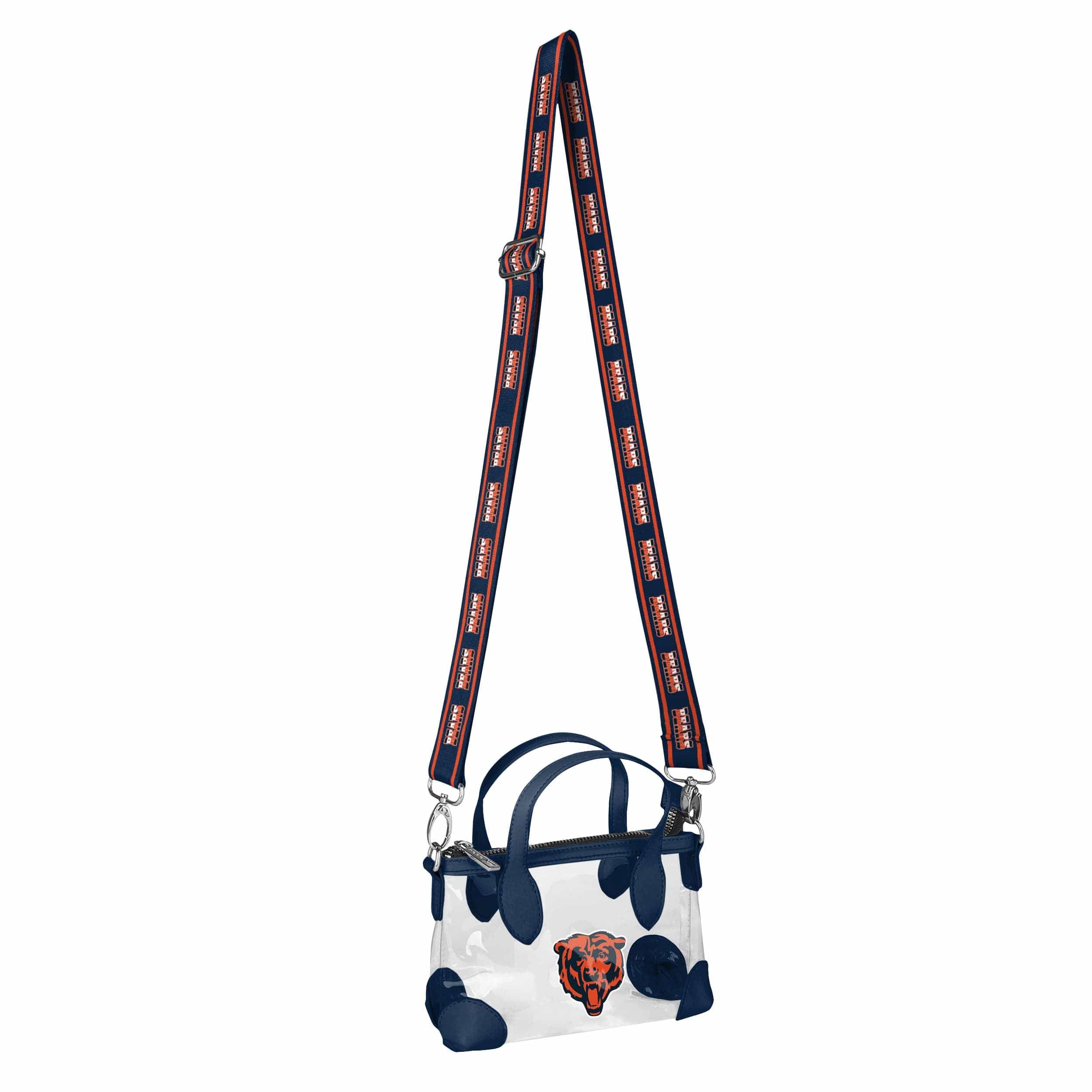 Chicago Bears NFL Big Logo Clear Crossbody Mini Purse - Image 3