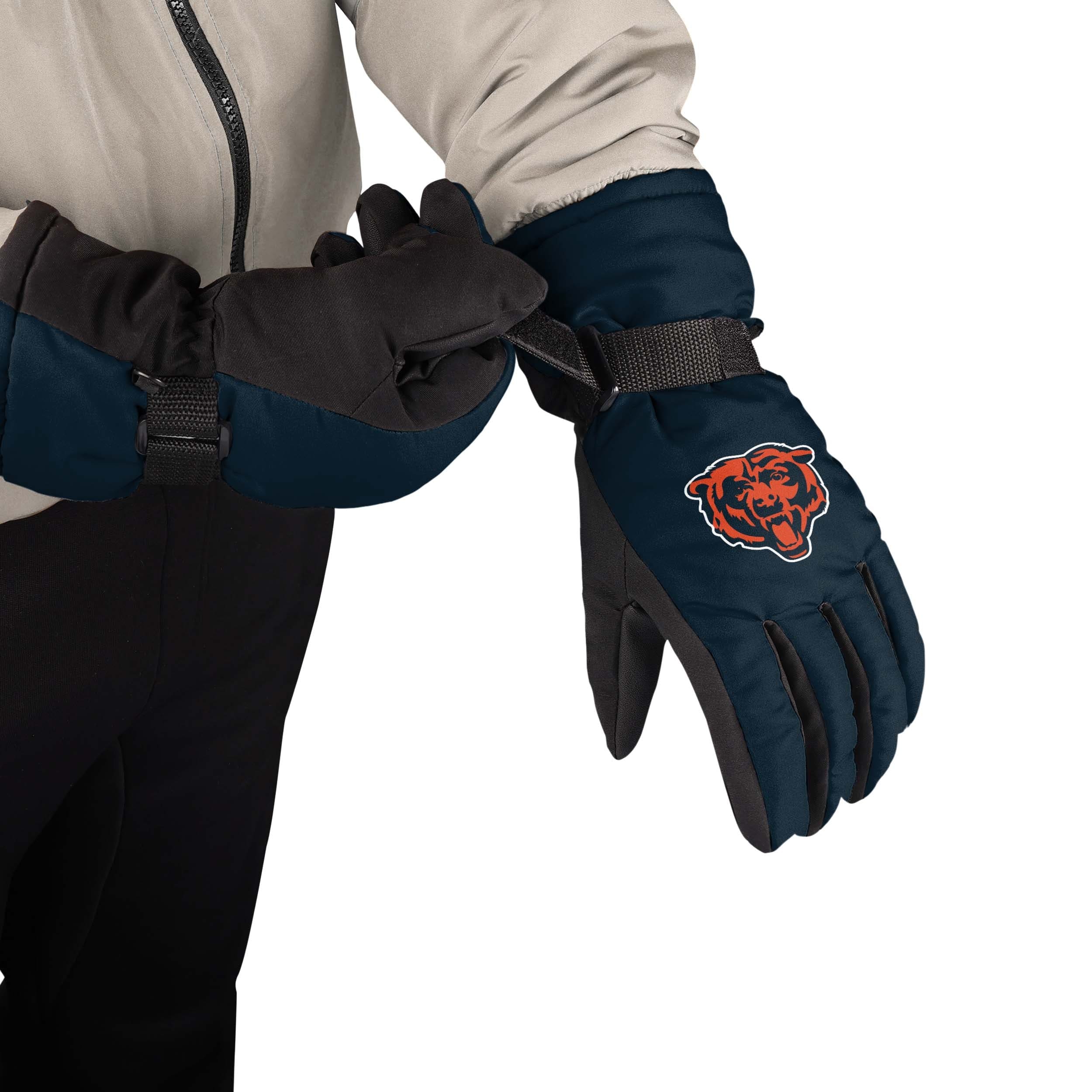 Chicago Bears NFL Big Logo Insulated Gloves - Image 2