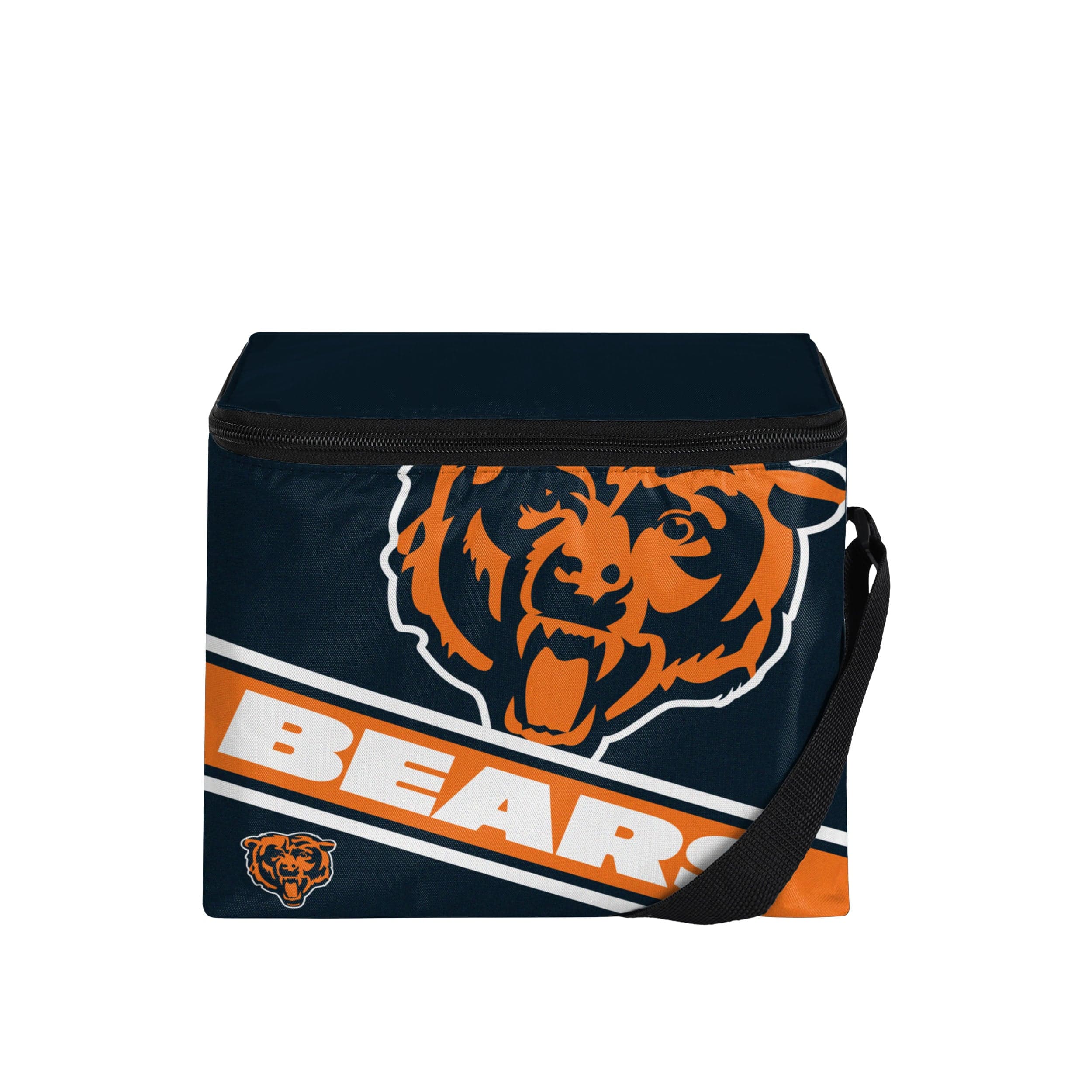 Chicago Bears NFL Big Logo Stripe 6 Pack Cooler