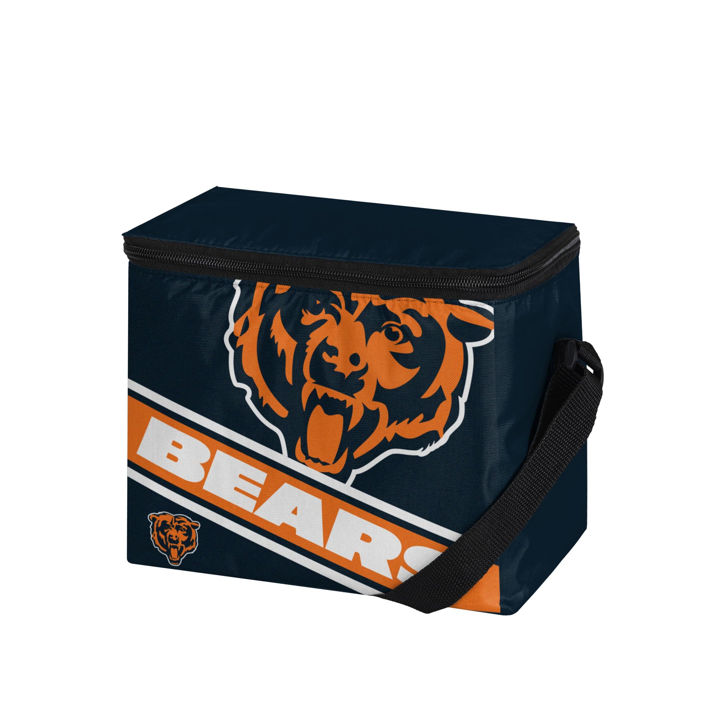 Chicago Bears NFL Big Logo Stripe 6 Pack Cooler - Image 2