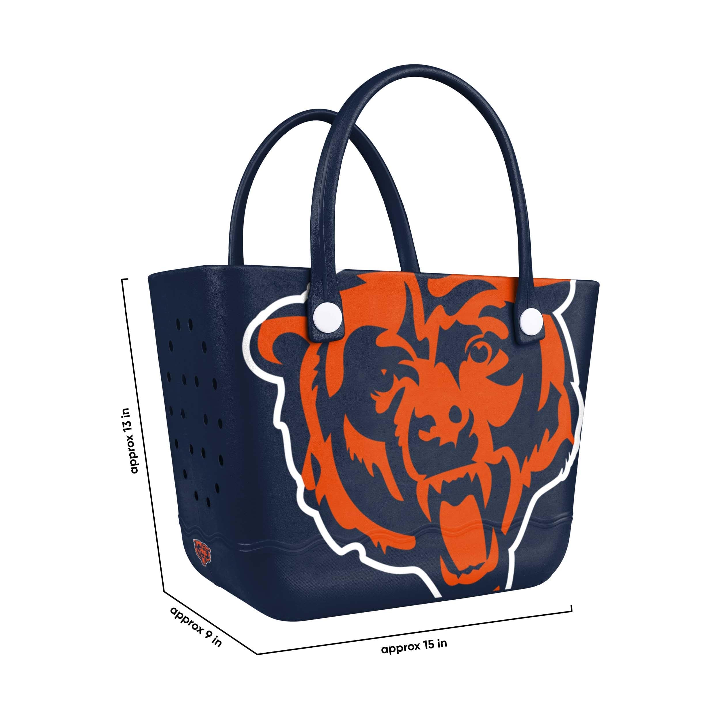 Chicago Bears NFL Big Logo Tailgate Tote Bag - Image 3