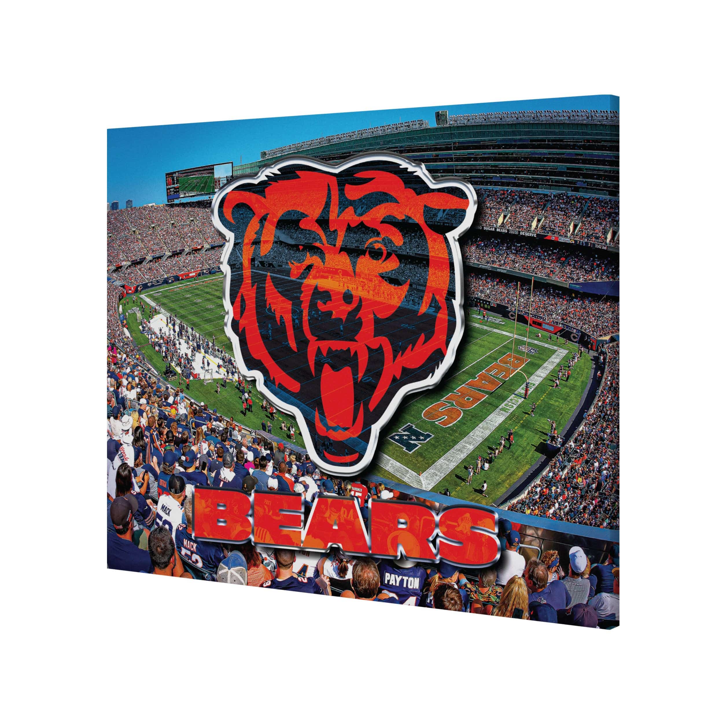 Chicago Bears NFL Canvas Wall Sign - Image 2