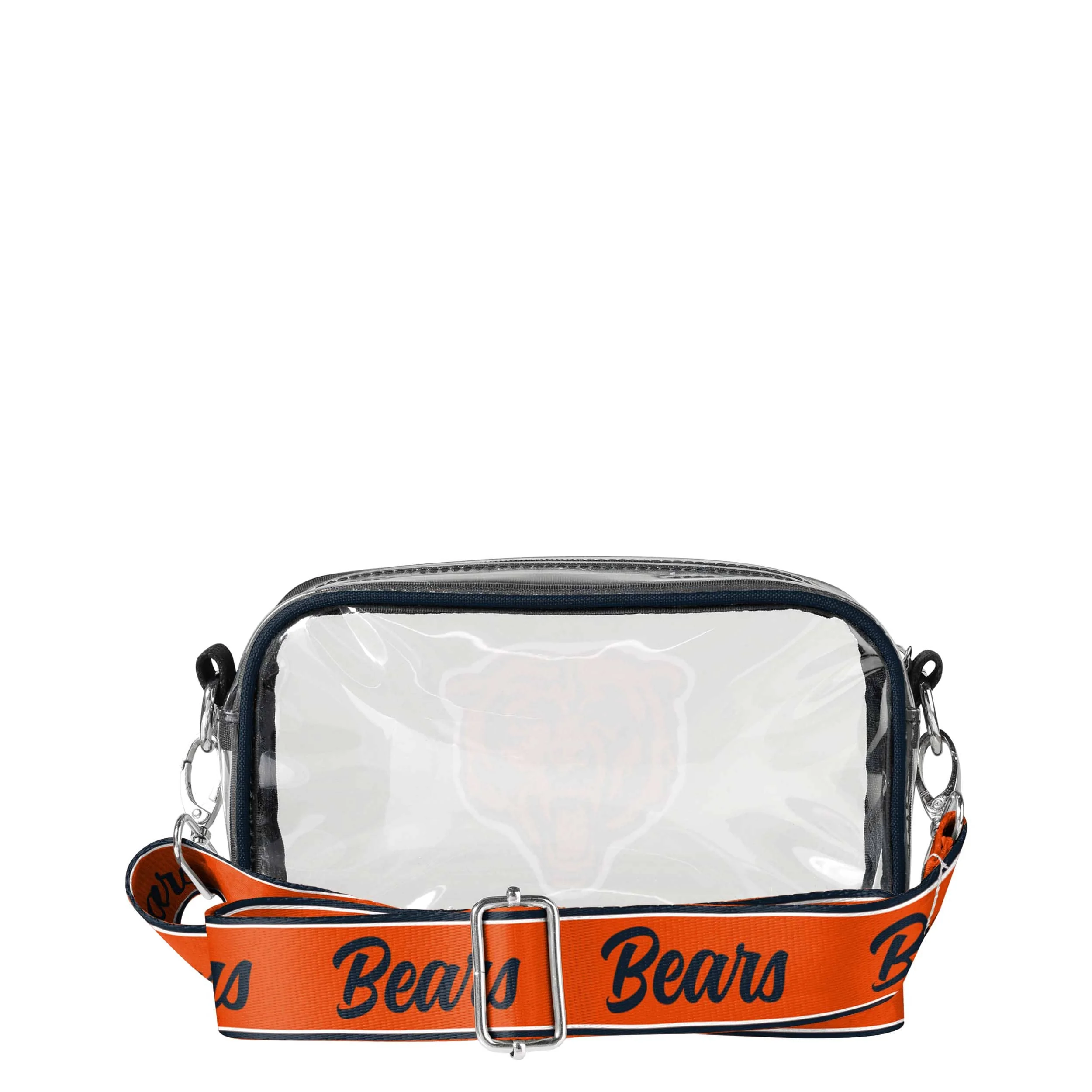 Chicago Bears NFL Chenille Logo Clear Crossbody Bag - Image 5