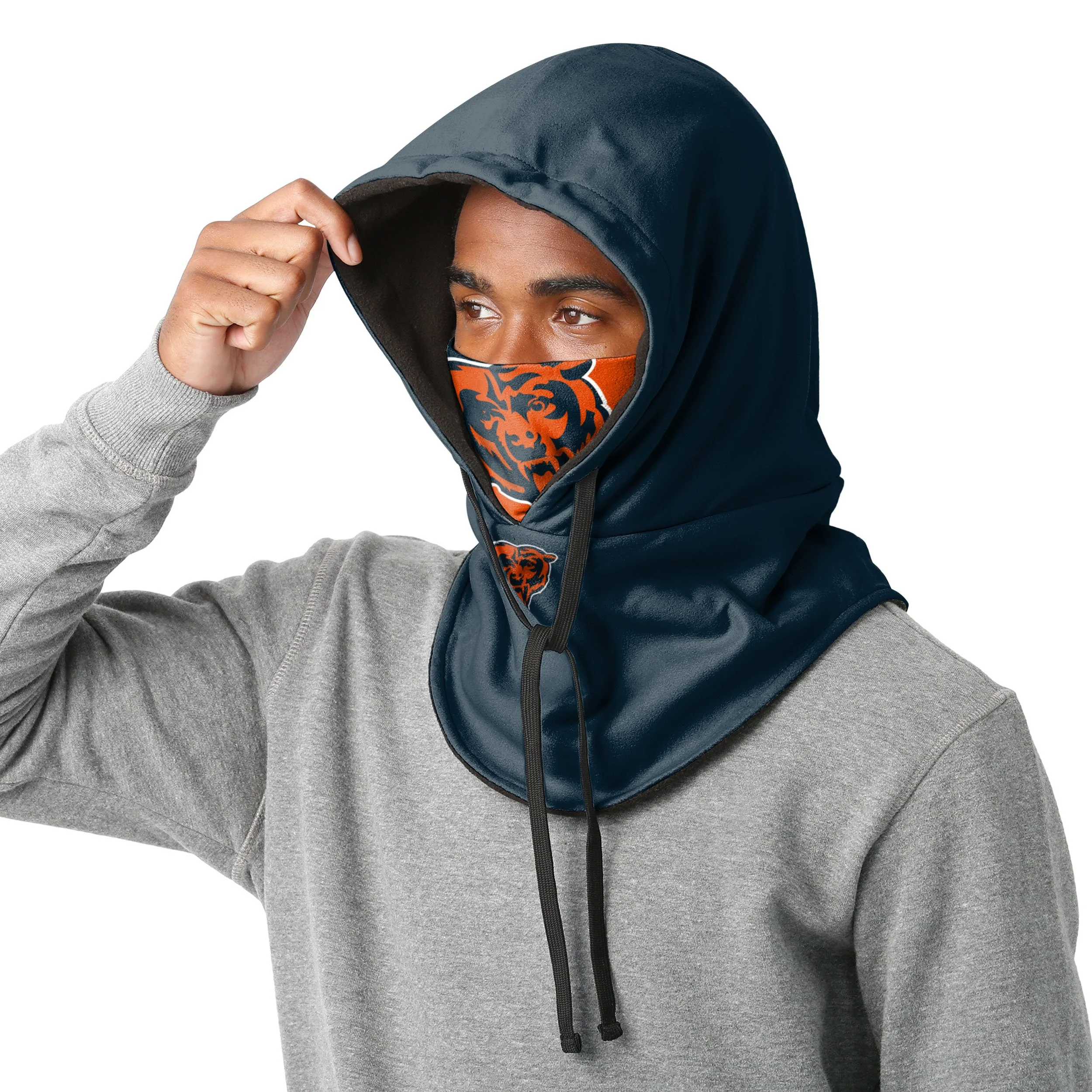 Chicago Bears NFL Drawstring Hooded Gaiter - - Image 3