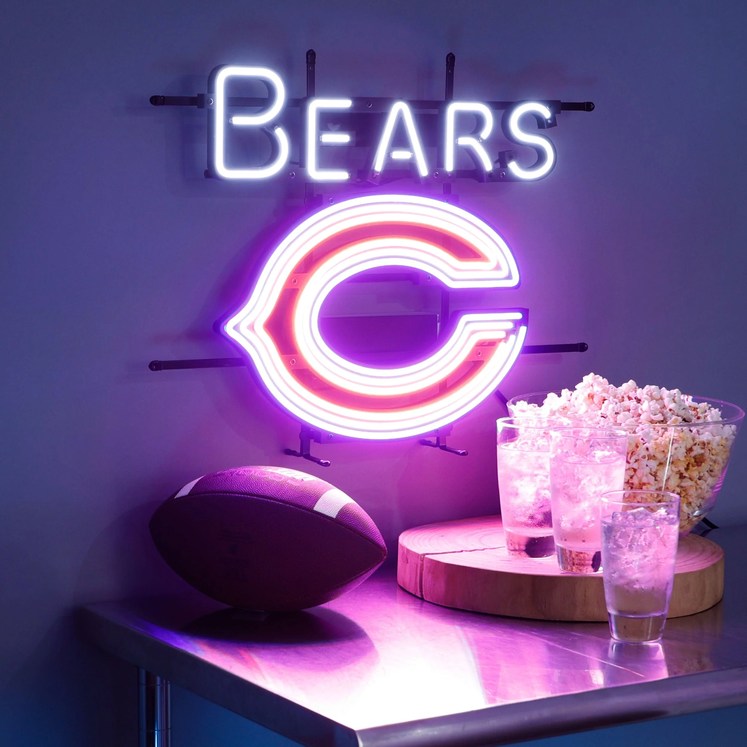 Chicago Bears NFL Fancave LED Sign - Image 2