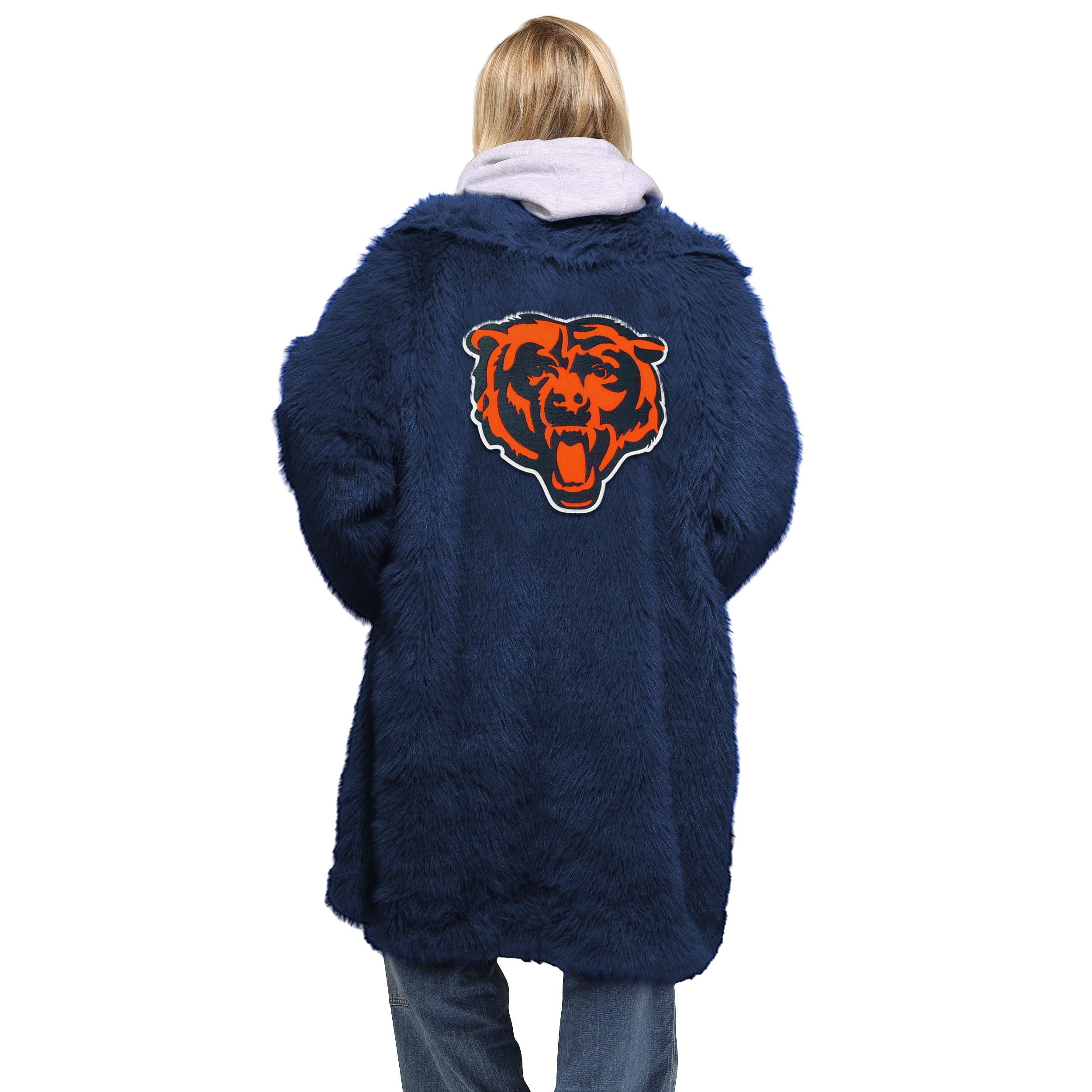 Chicago Bears NFL Faux Fur Long Jacket