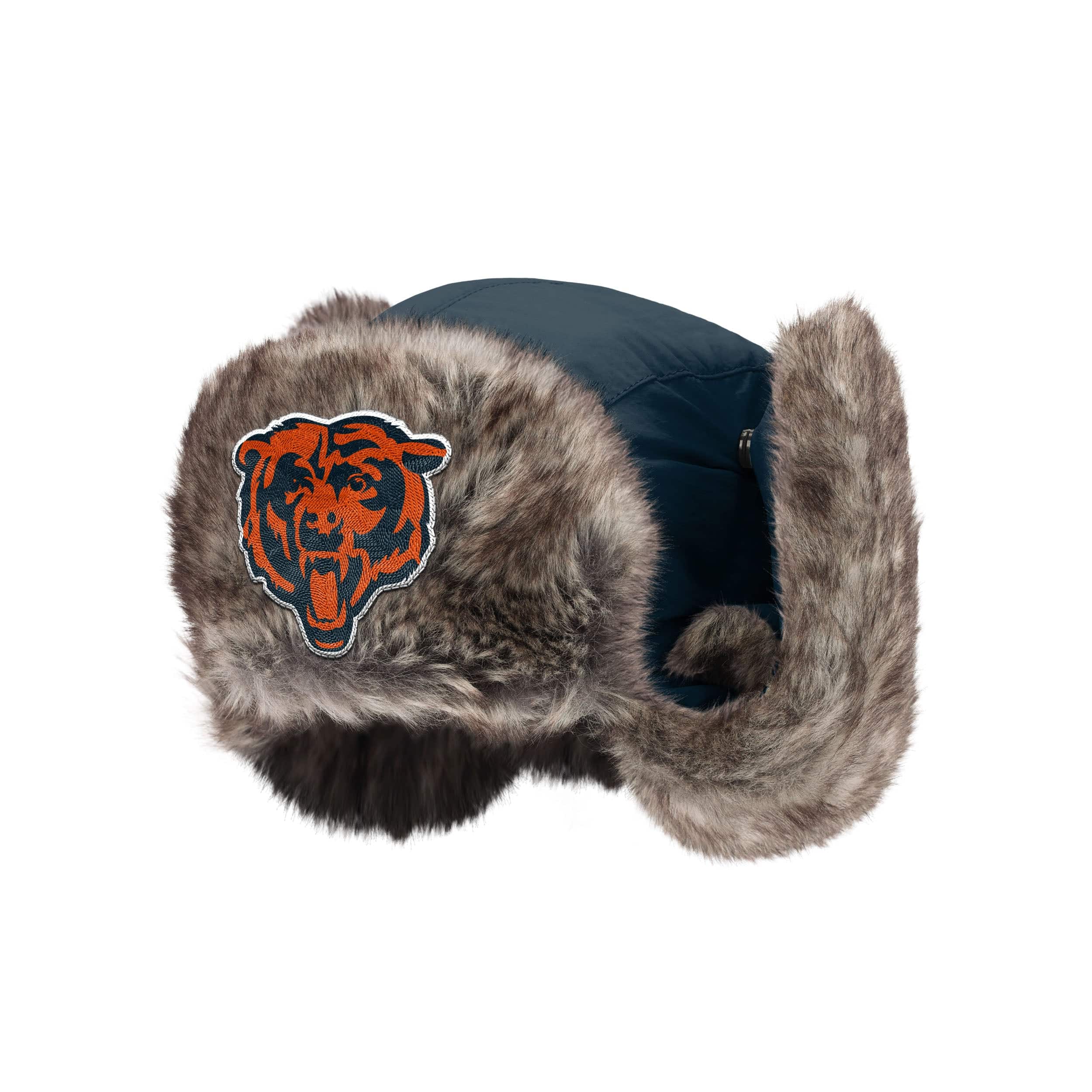 Chicago Bears NFL Faux Fur Trapper Hat - Image 4