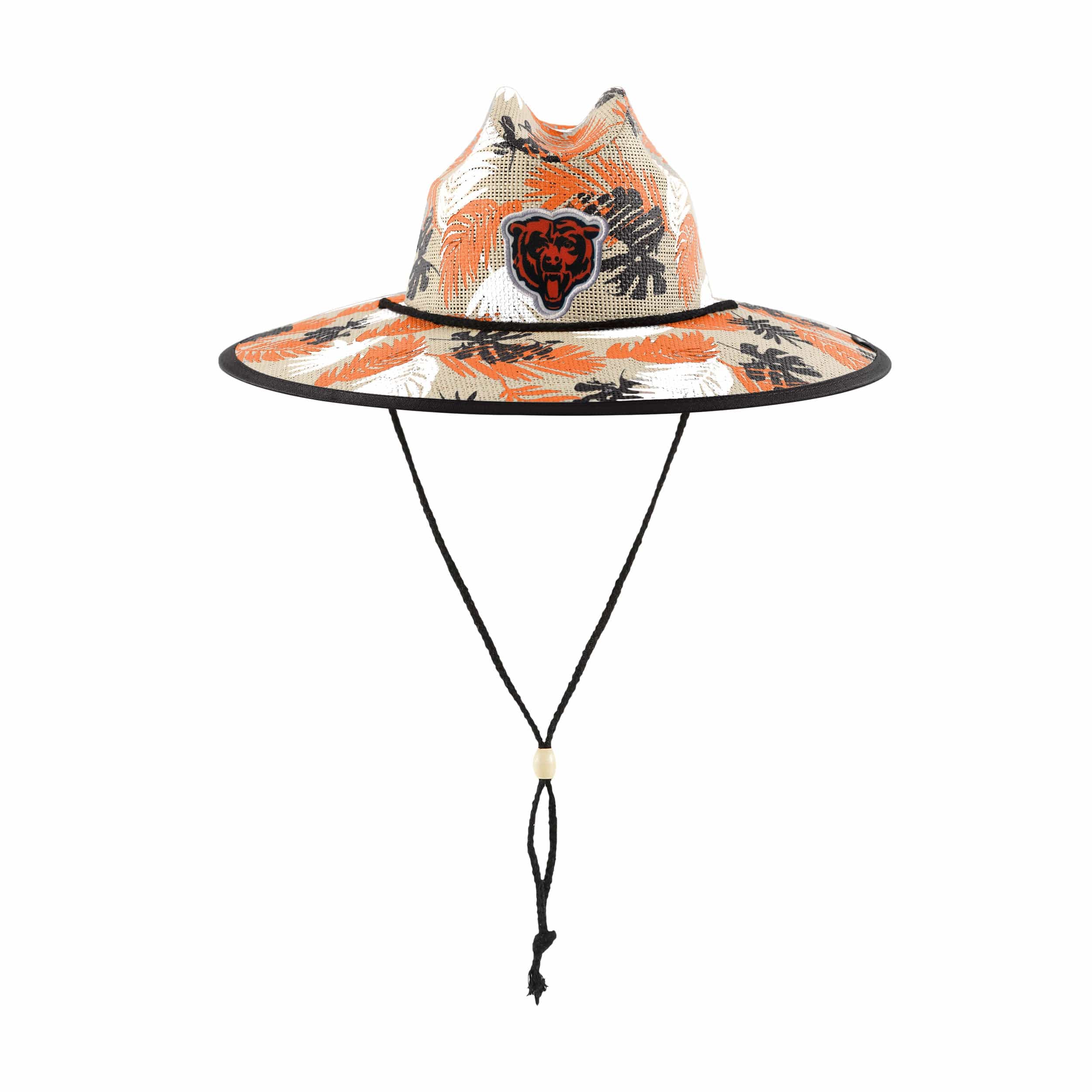 Chicago Bears NFL Floral Printed Straw Hat - Image 3